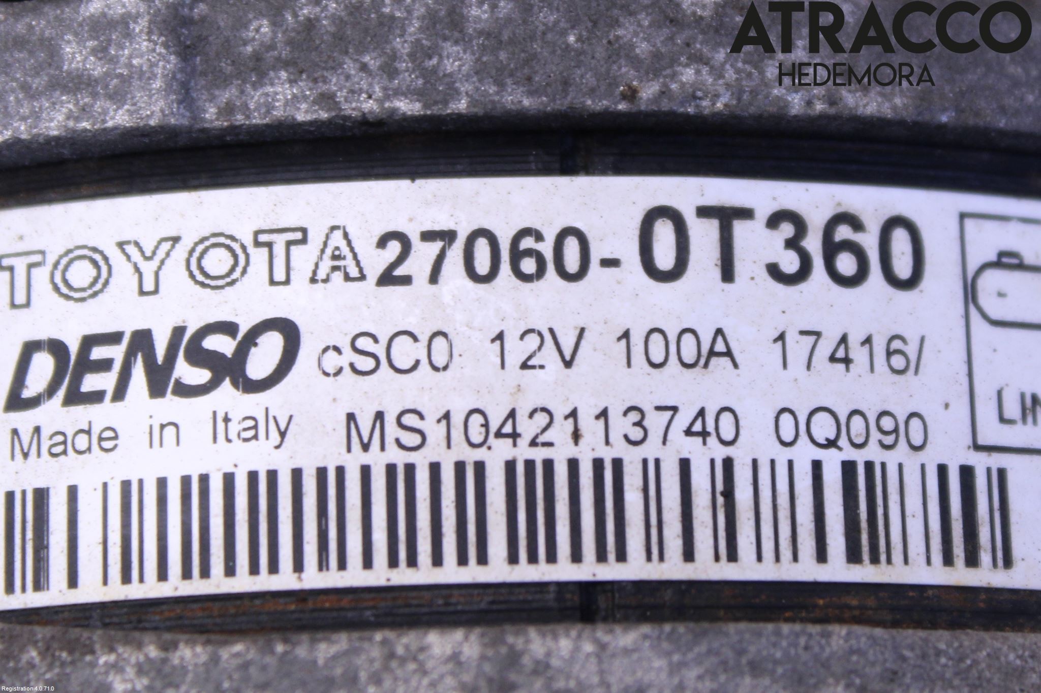 Toyota AVENSIS 16-18 Dynamo