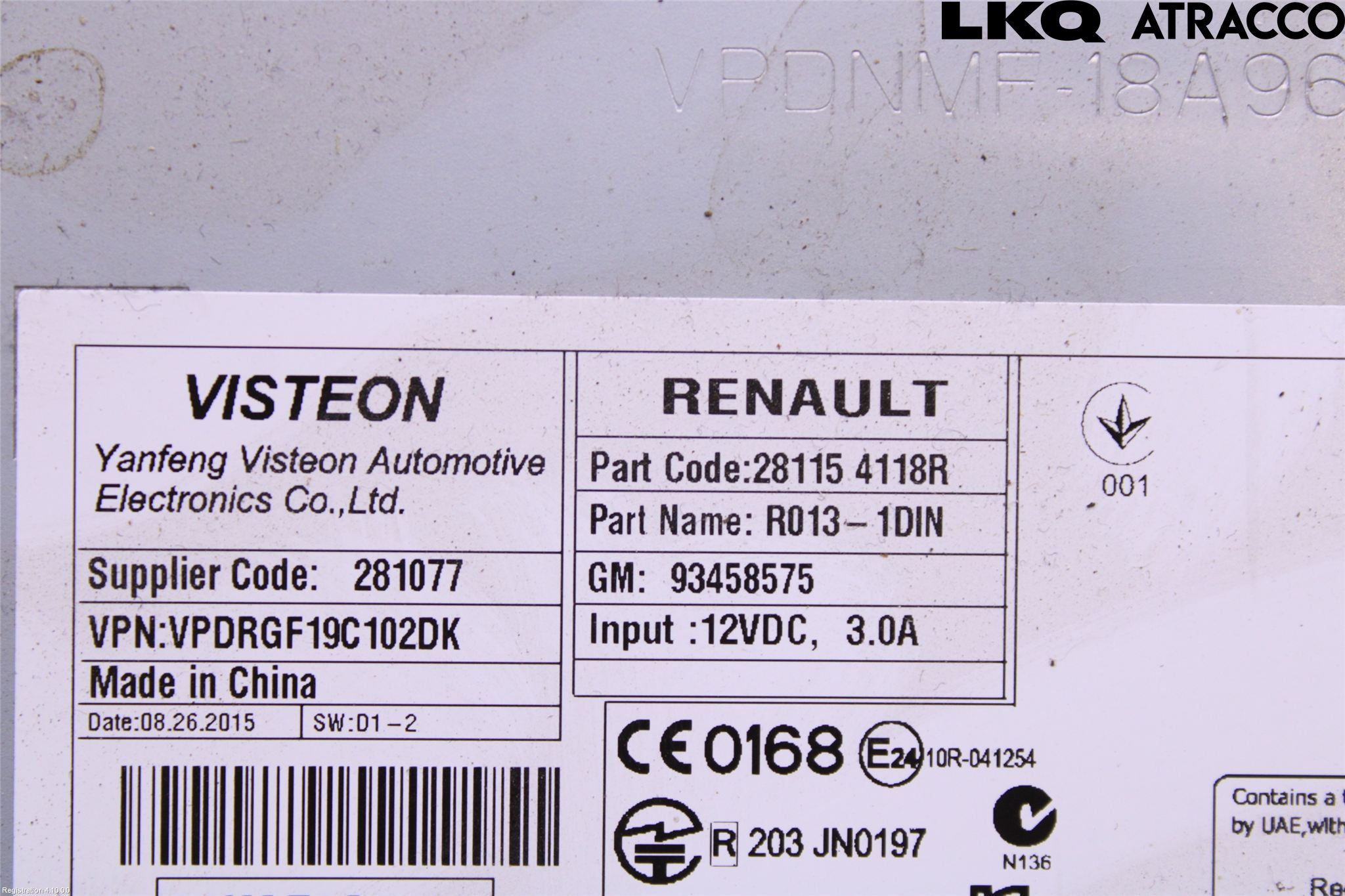 Renault TRAFIC/E-TECH 15- Stereo Radio Med Cd