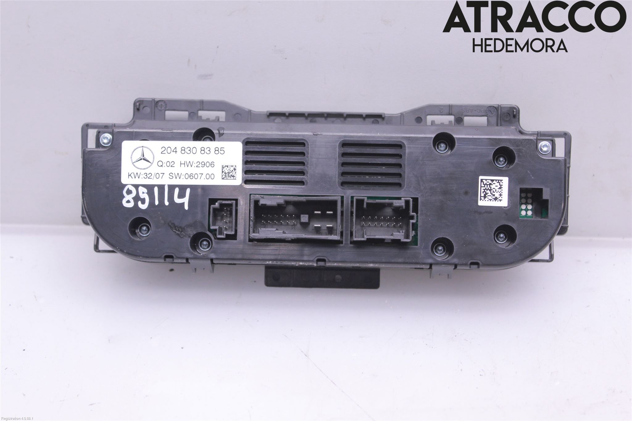 Mercedes-Benz MB C-KLASS (W204) 07-15 Varme Ac Betjening-Display