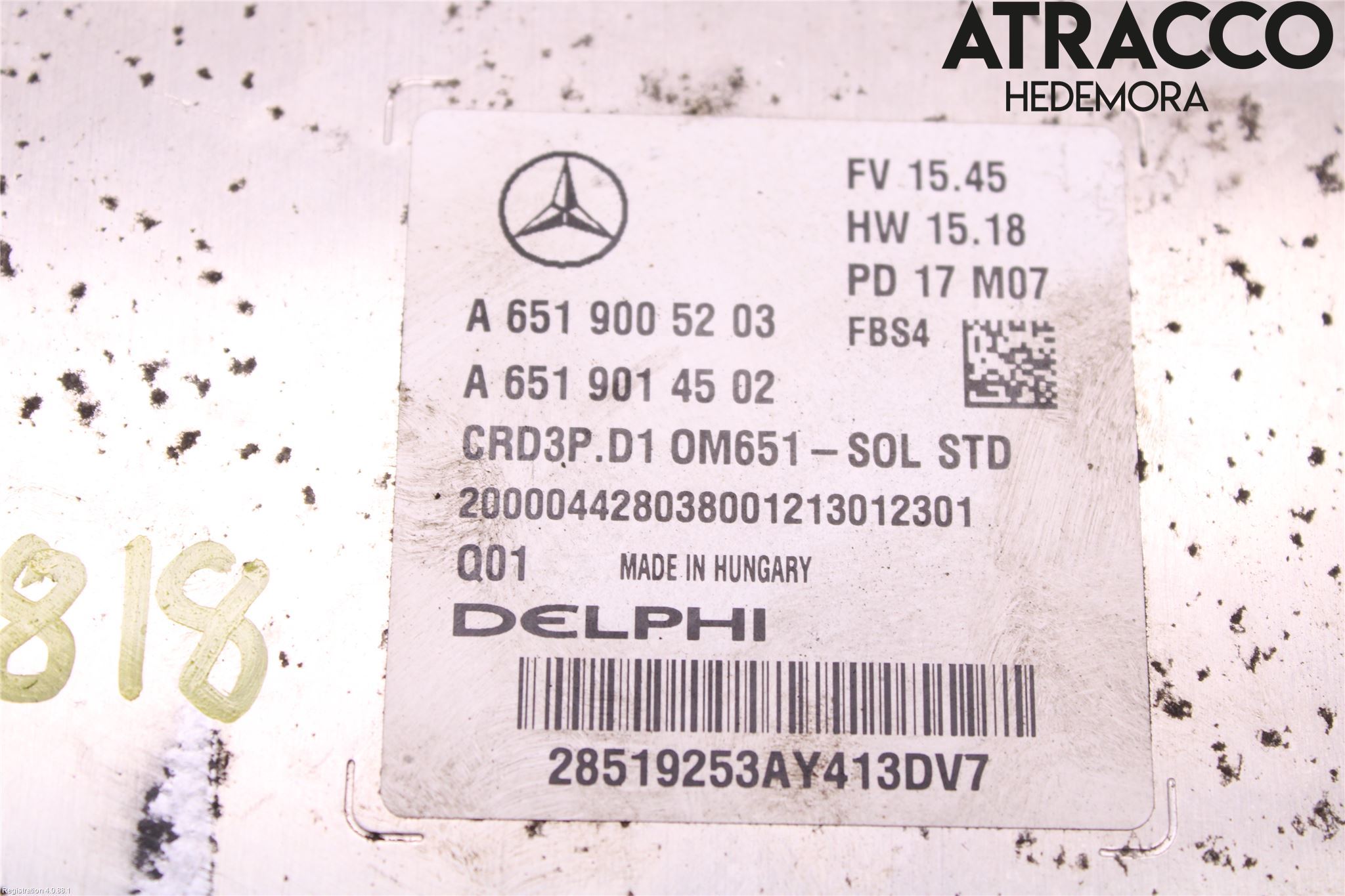 Mercedes-Benz MB C-KLASS (W205) 14-21 Styreenhet Dieselpumpe