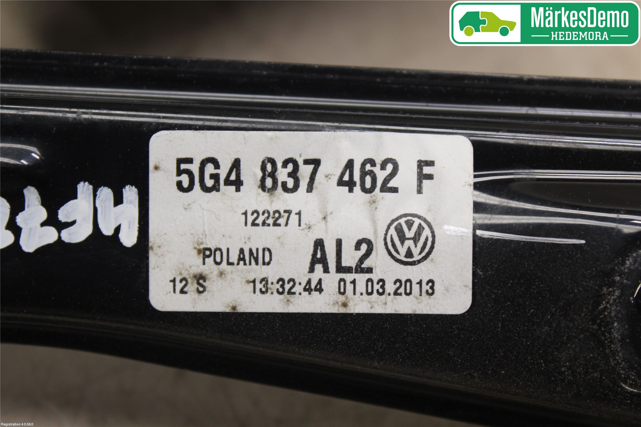 Volkswagen VW GOLF / E-GOLF VII 13-20 Vindusheis El Komp