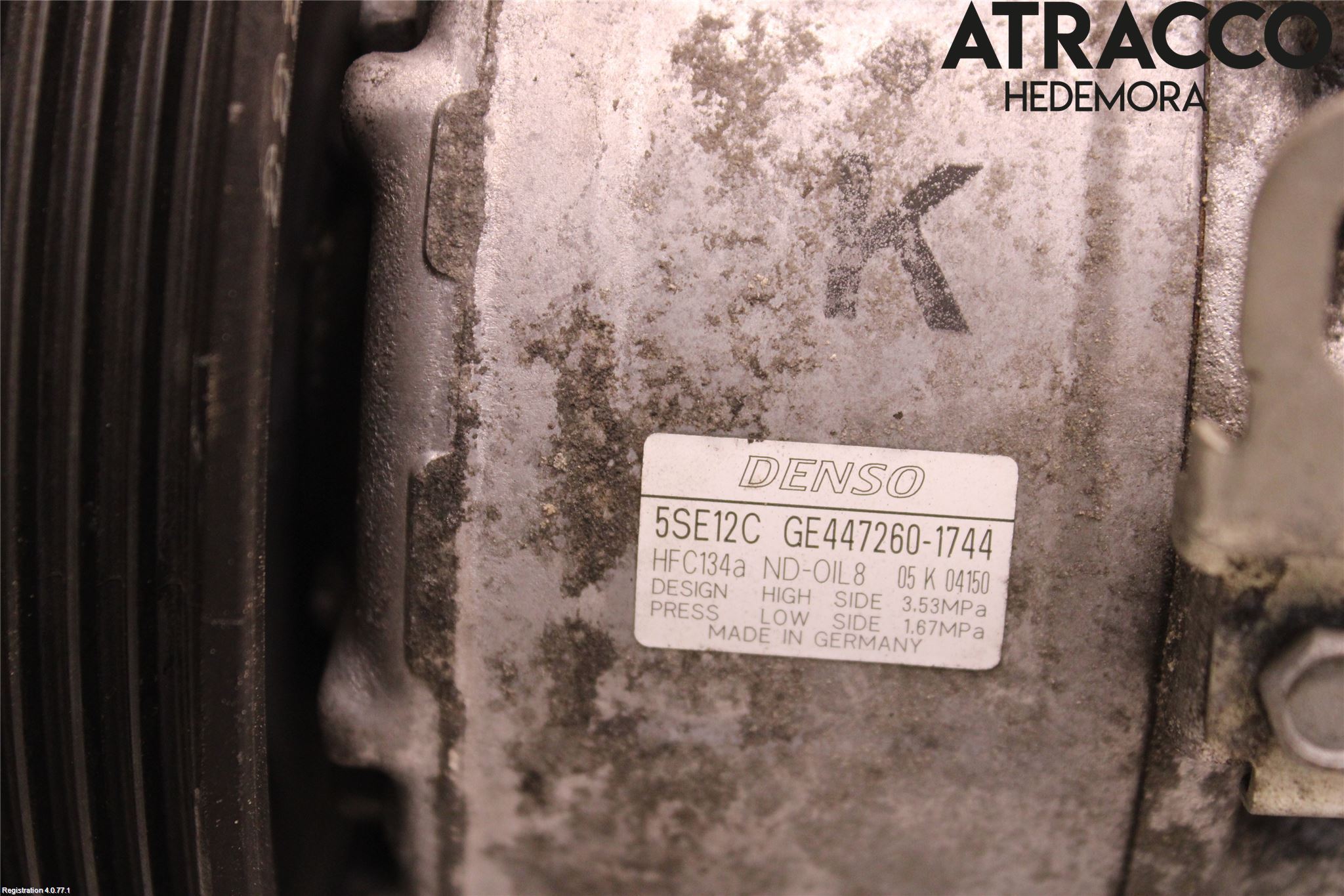 Toyota AVENSIS 07-08 Varme Ac Kompressor