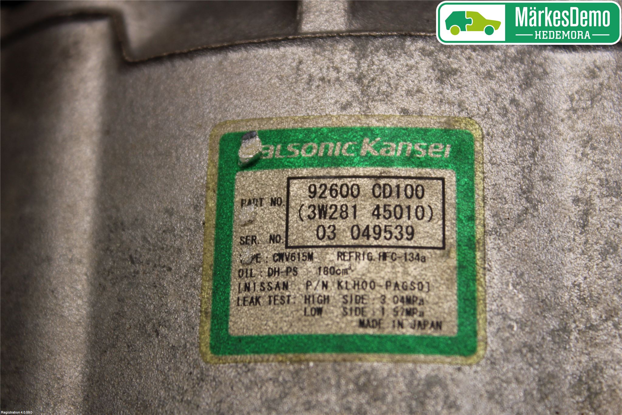 Nissan 350Z Varme Ac Kompressor
