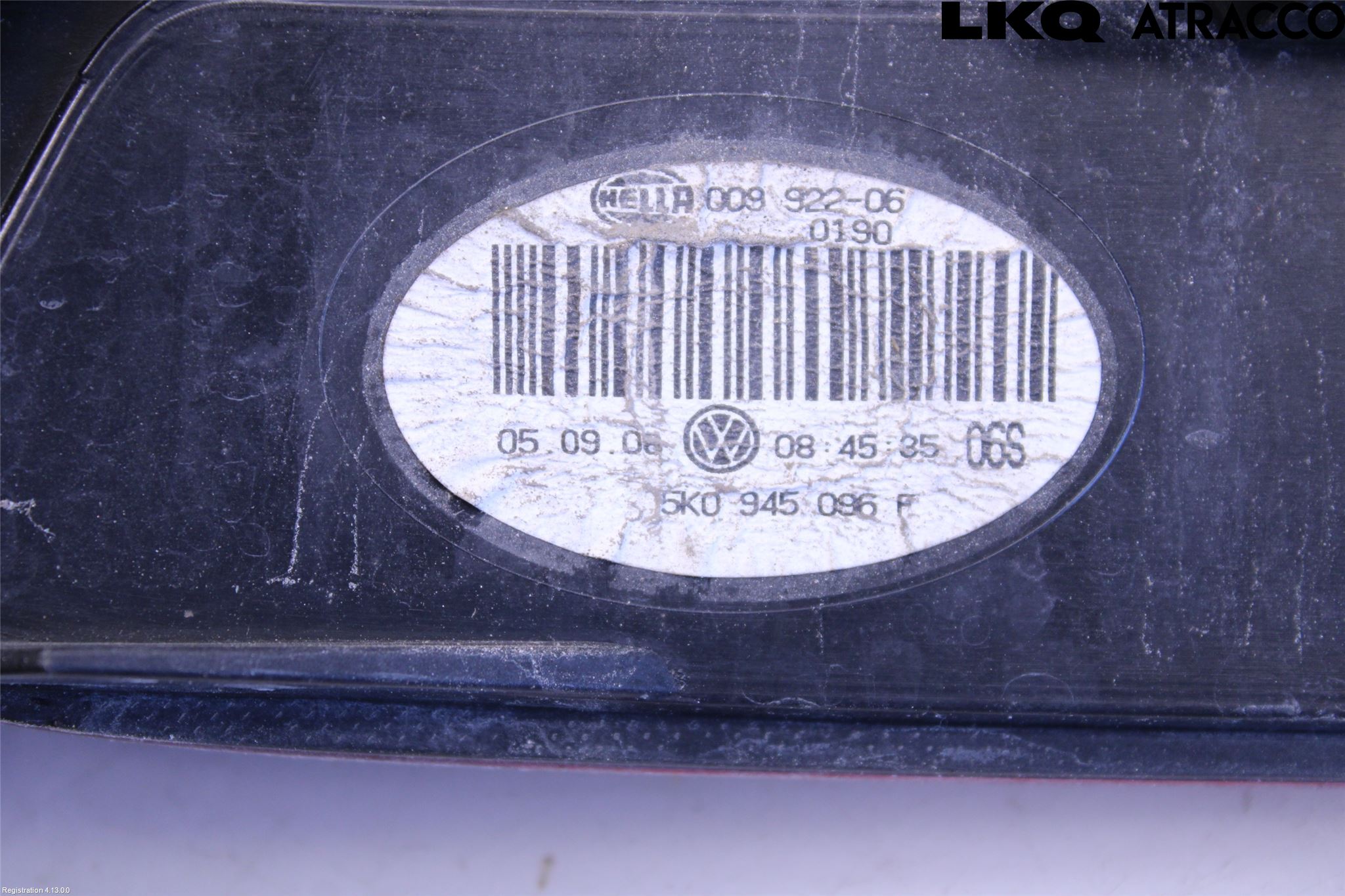 Volkswagen VW GOLF VI 09-13 Baklykt Høyre