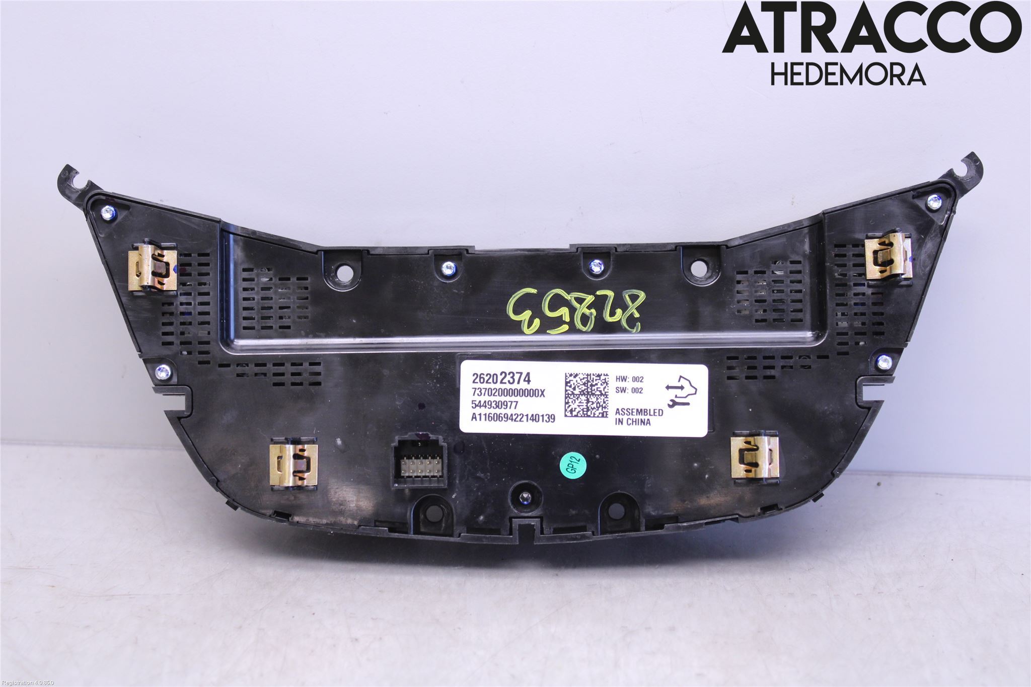 Opel INSIGNIA 09-16 Varme Ac Betjening-Display