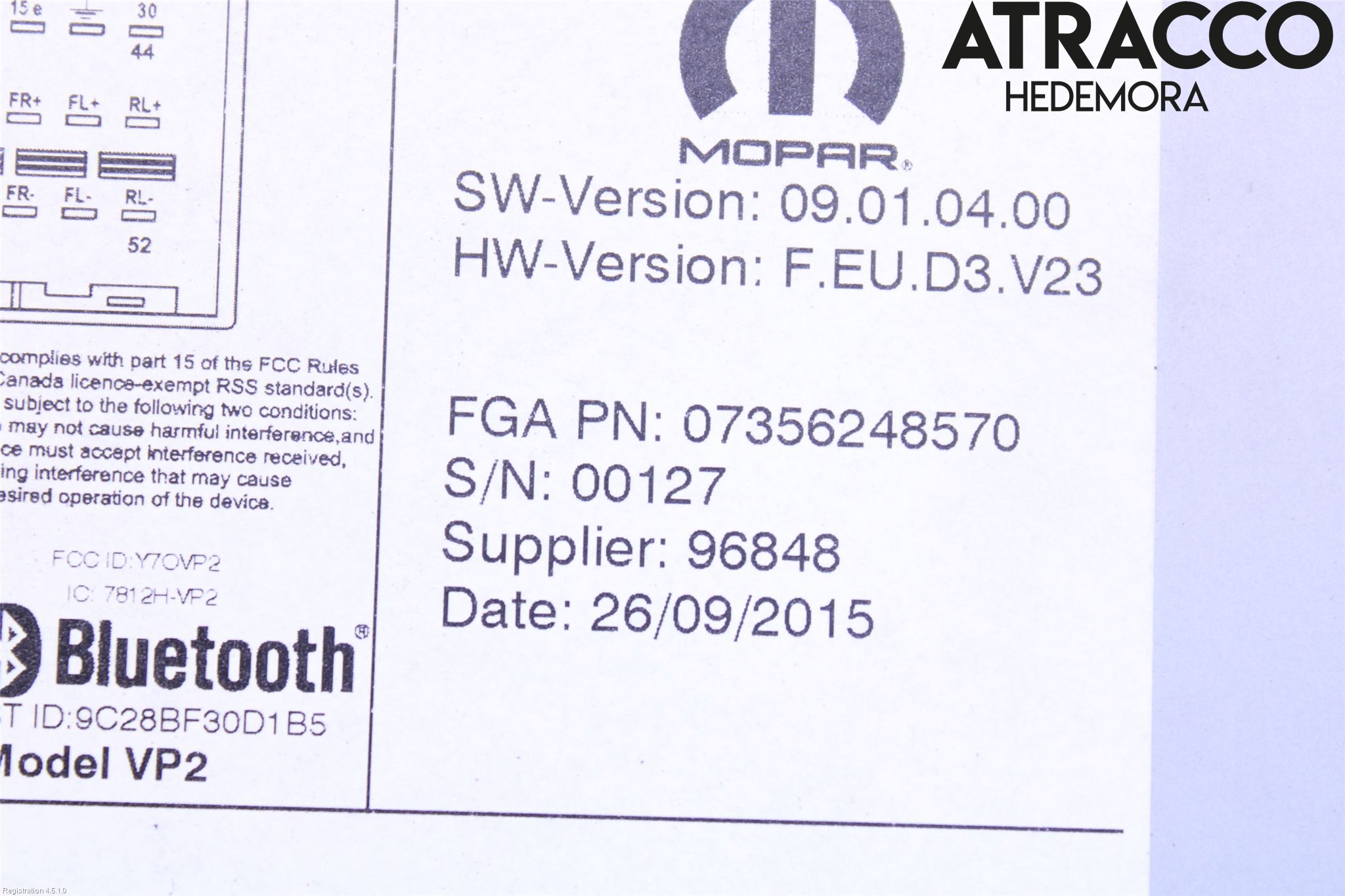 Fiat 500 07- Stereo Radio Med Cd