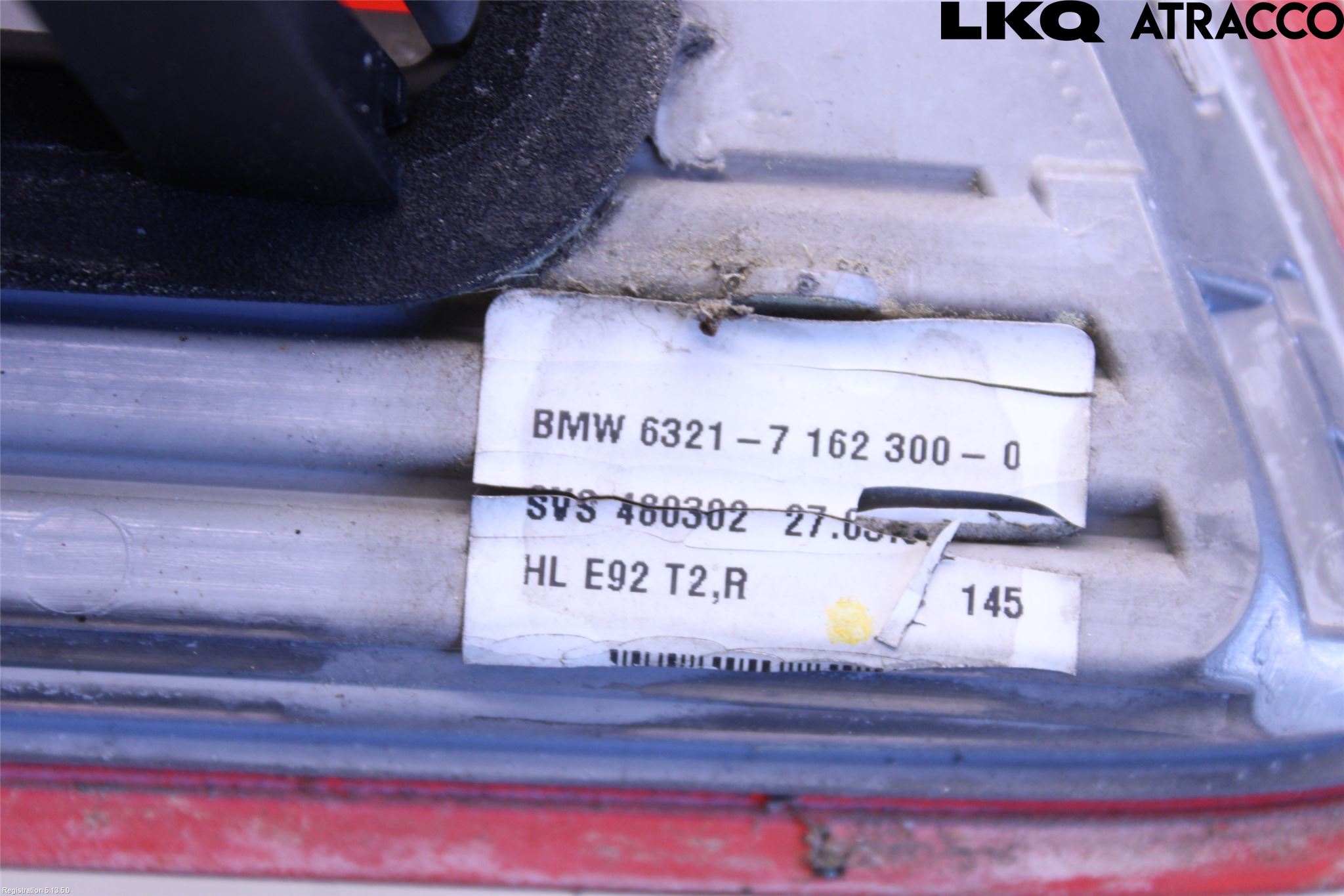 BMW 3 E92/93 Coupé/Cab 05-14 Baklykt Høyre  På Luke(Indre)