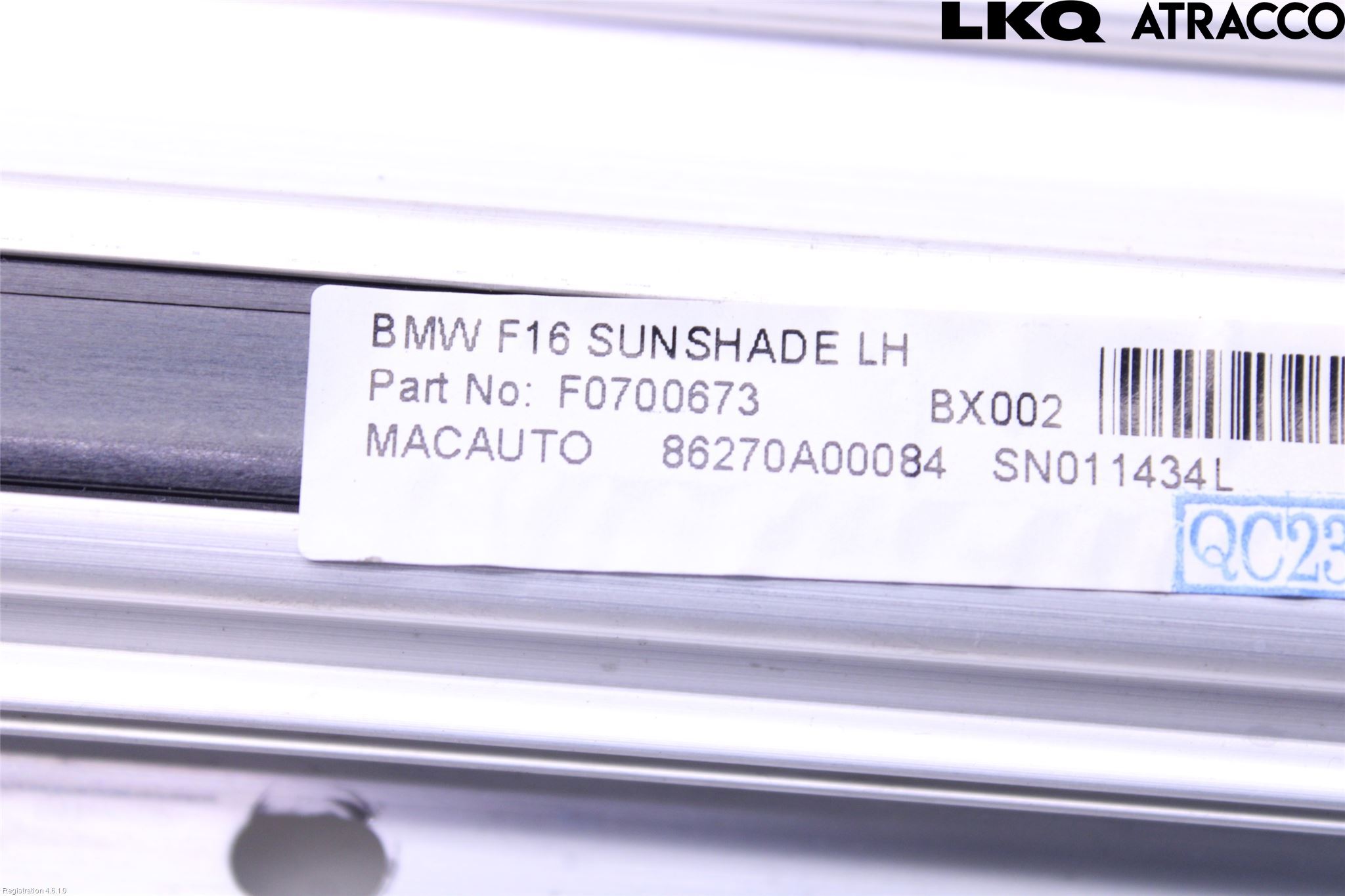 BMW X6 F16 14-19 Innr Innsyn Beskytelse Stv