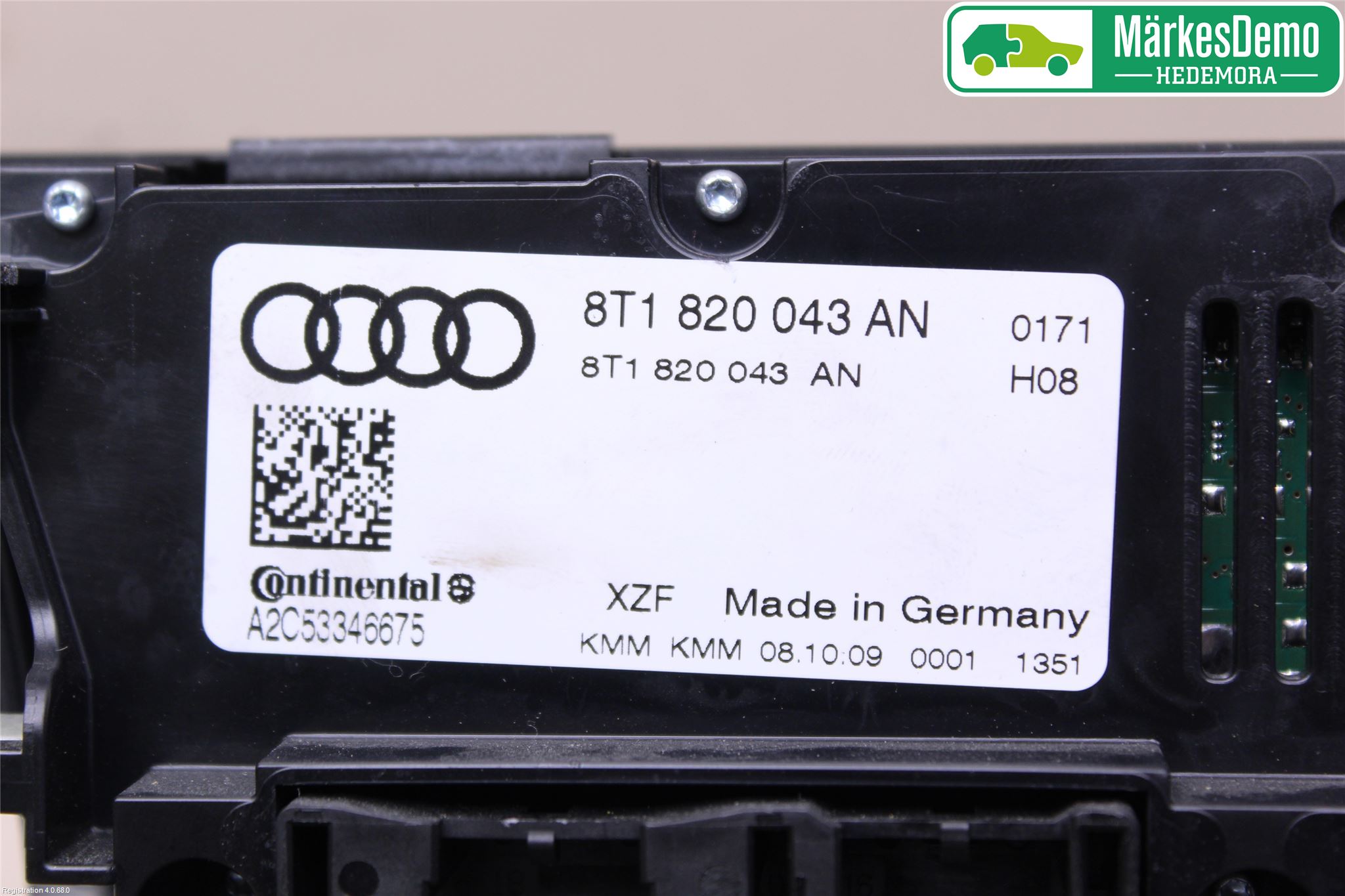 Audi A4/S4 08-11 Varme Ac Betjening-Display