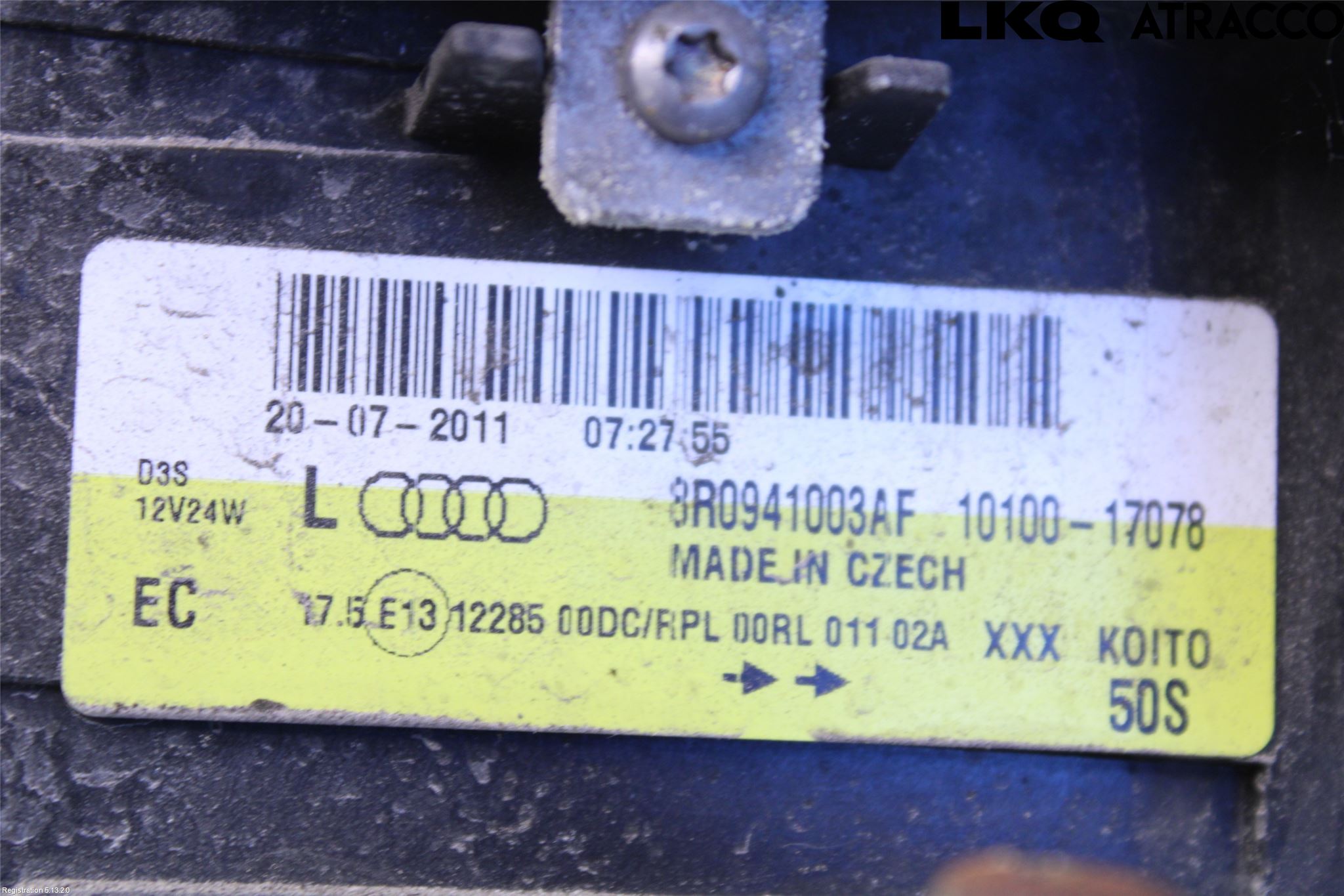 Audi Q5 09-16 Frontlykt Venstre