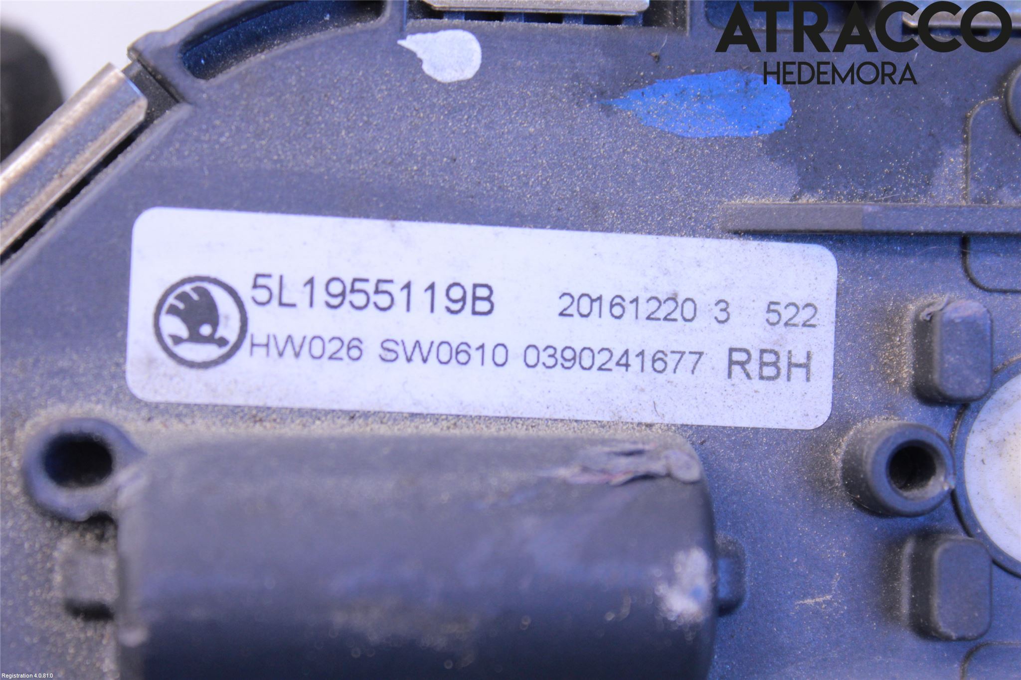 Skoda YETI Viskermotor Frontrute