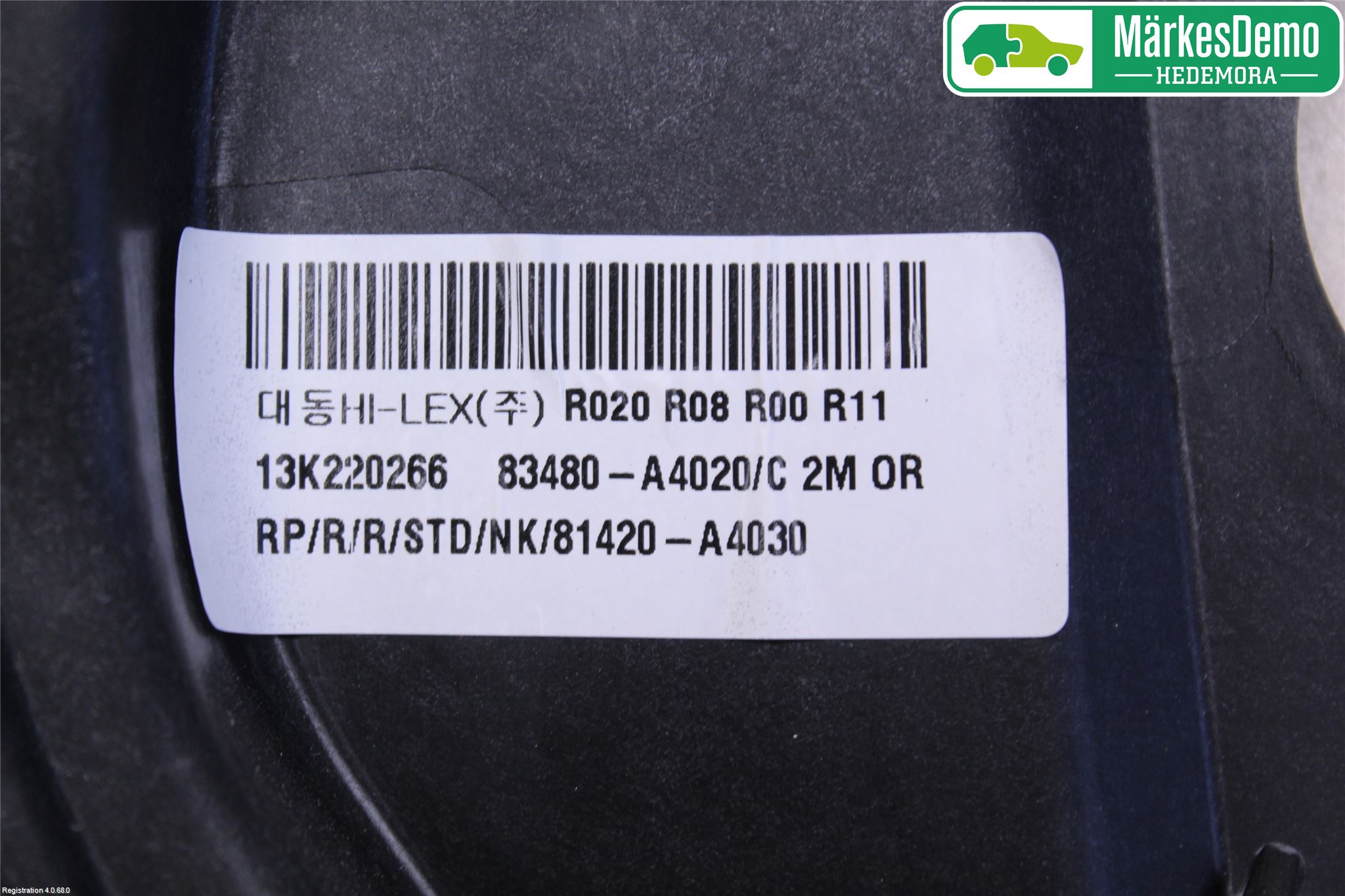 Kia CARENS III 13-19 Vindusheis El Komp