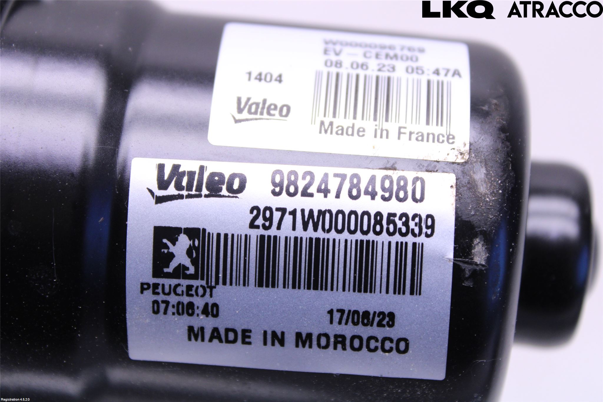 Peugeot 2008/E-2008 20- Viskeroverføring Frontrute
