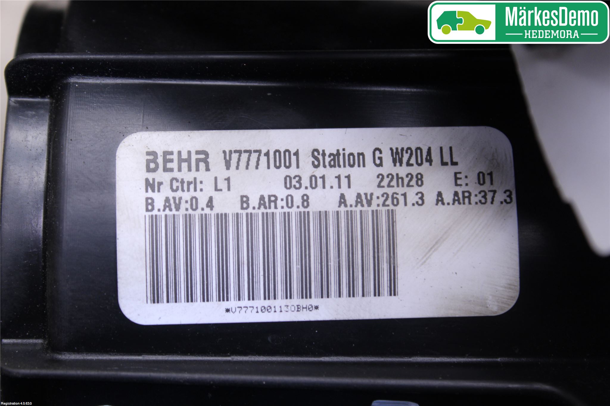 Mercedes-Benz MB C-KLASS (W204) 07-15 Varme Ac Varmeapparatvifte