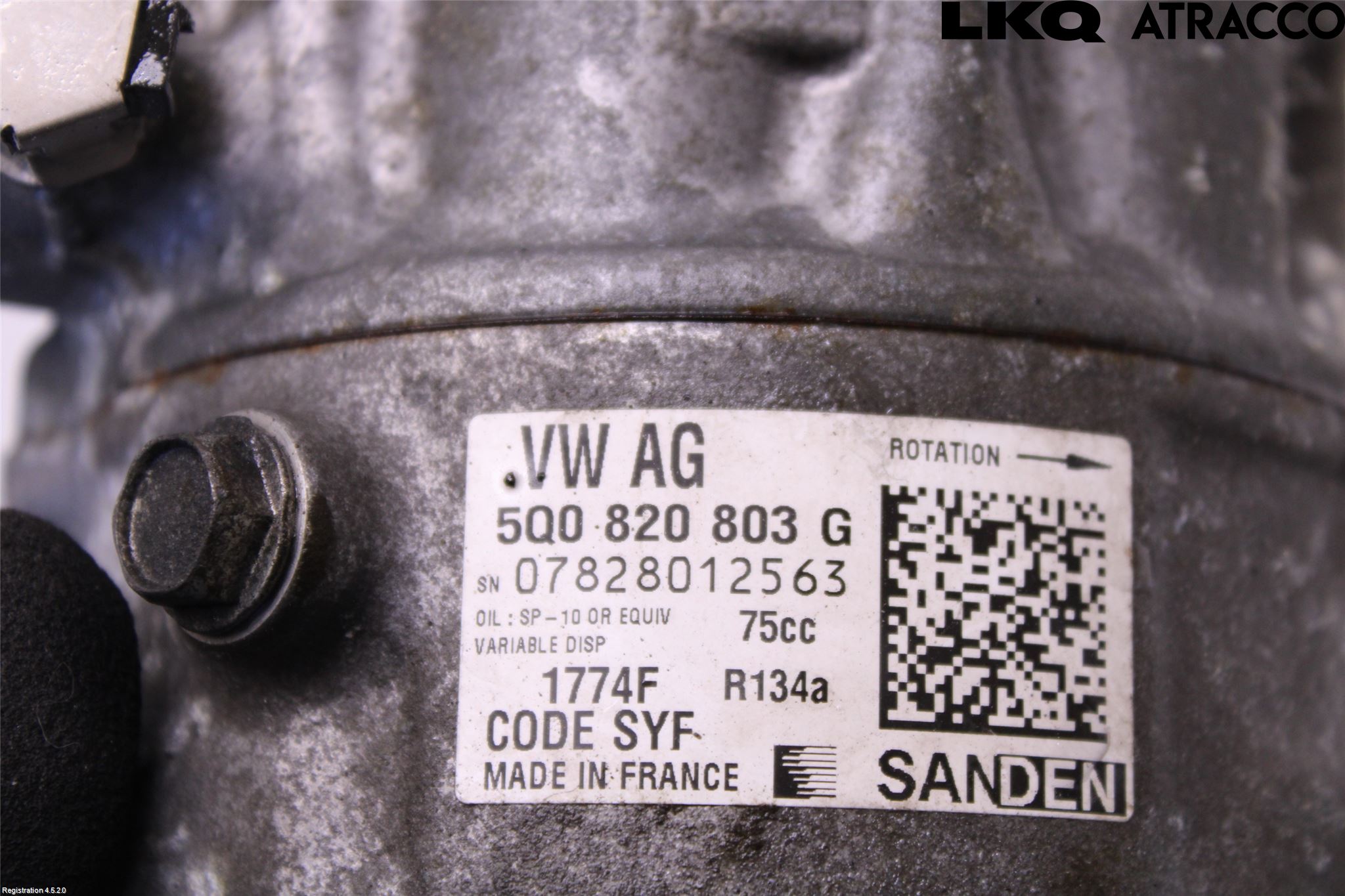 Volkswagen VW CADDY 16-20 Varme Ac Kompressor