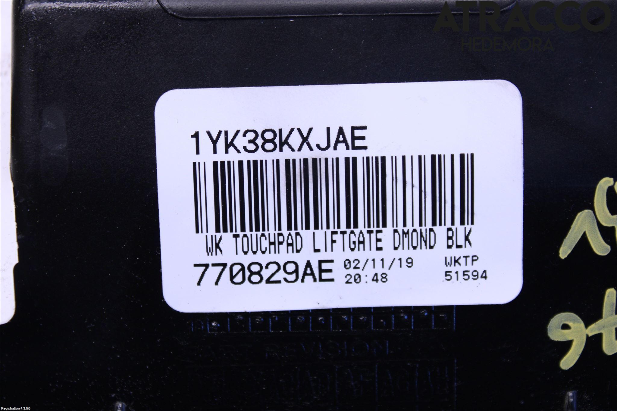 Jeep GRAND CHEROKEE 10-20 Baklukeåpner Automatisk