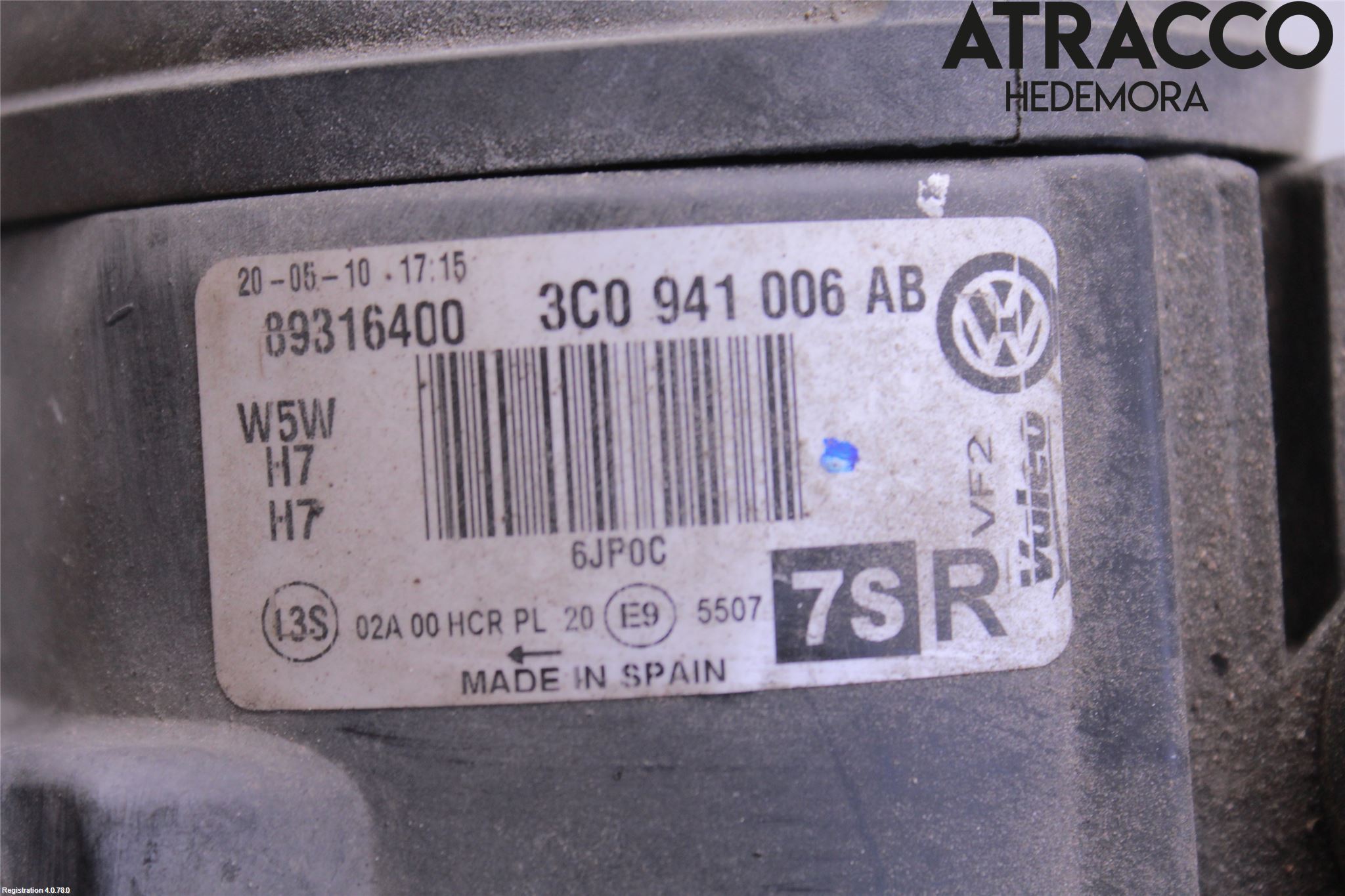 Volkswagen VW PASSAT 05-11 Frontlykt Høyre
