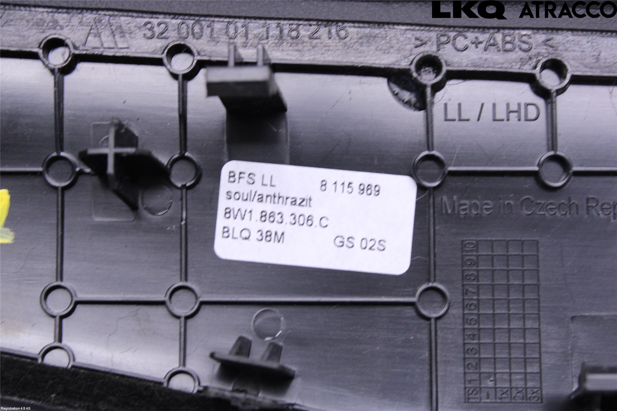 Audi A5 17- Innr Konsoll-Lomme