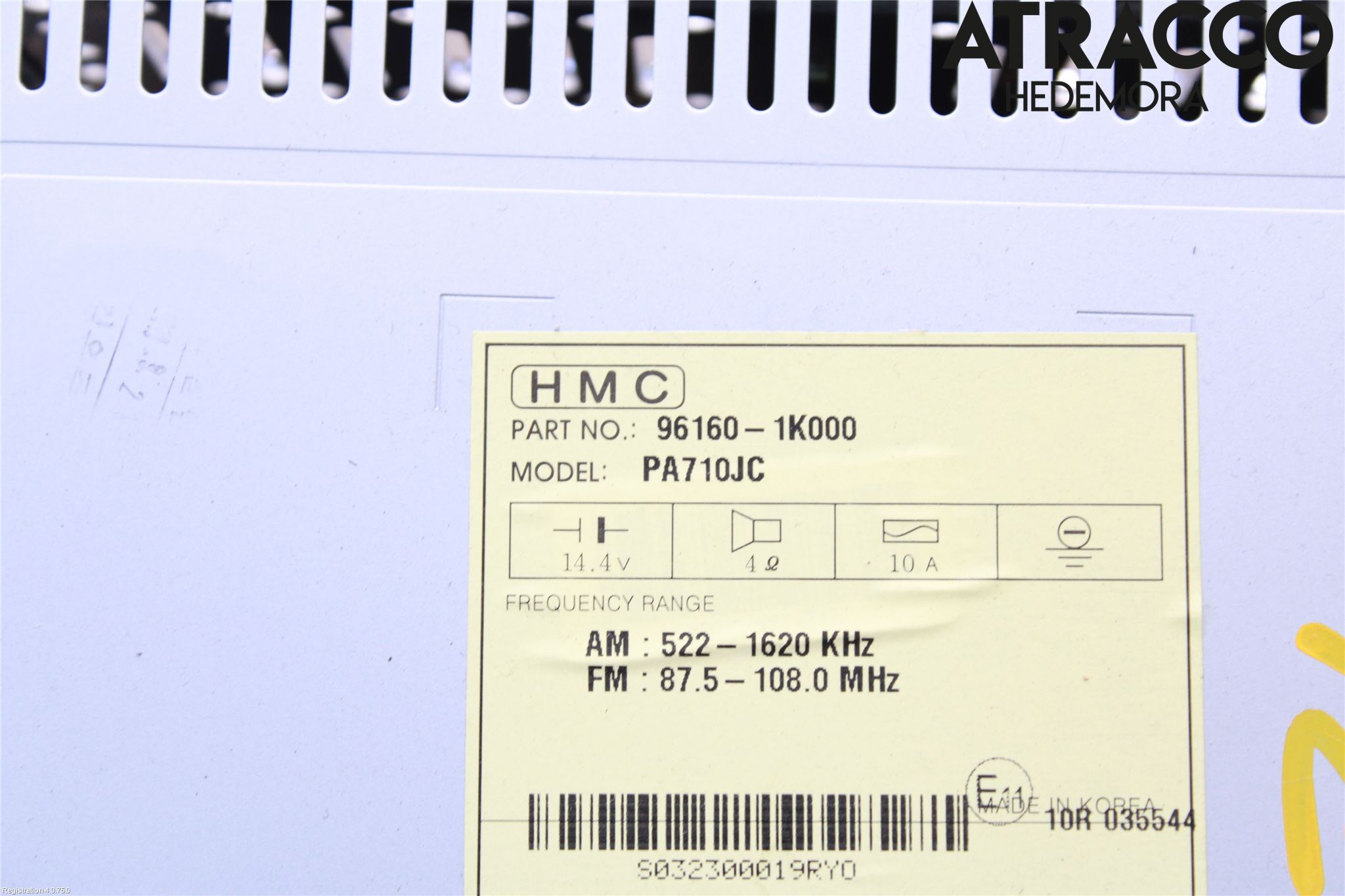 Hyundai ix20 Stereo Radio Med Cd