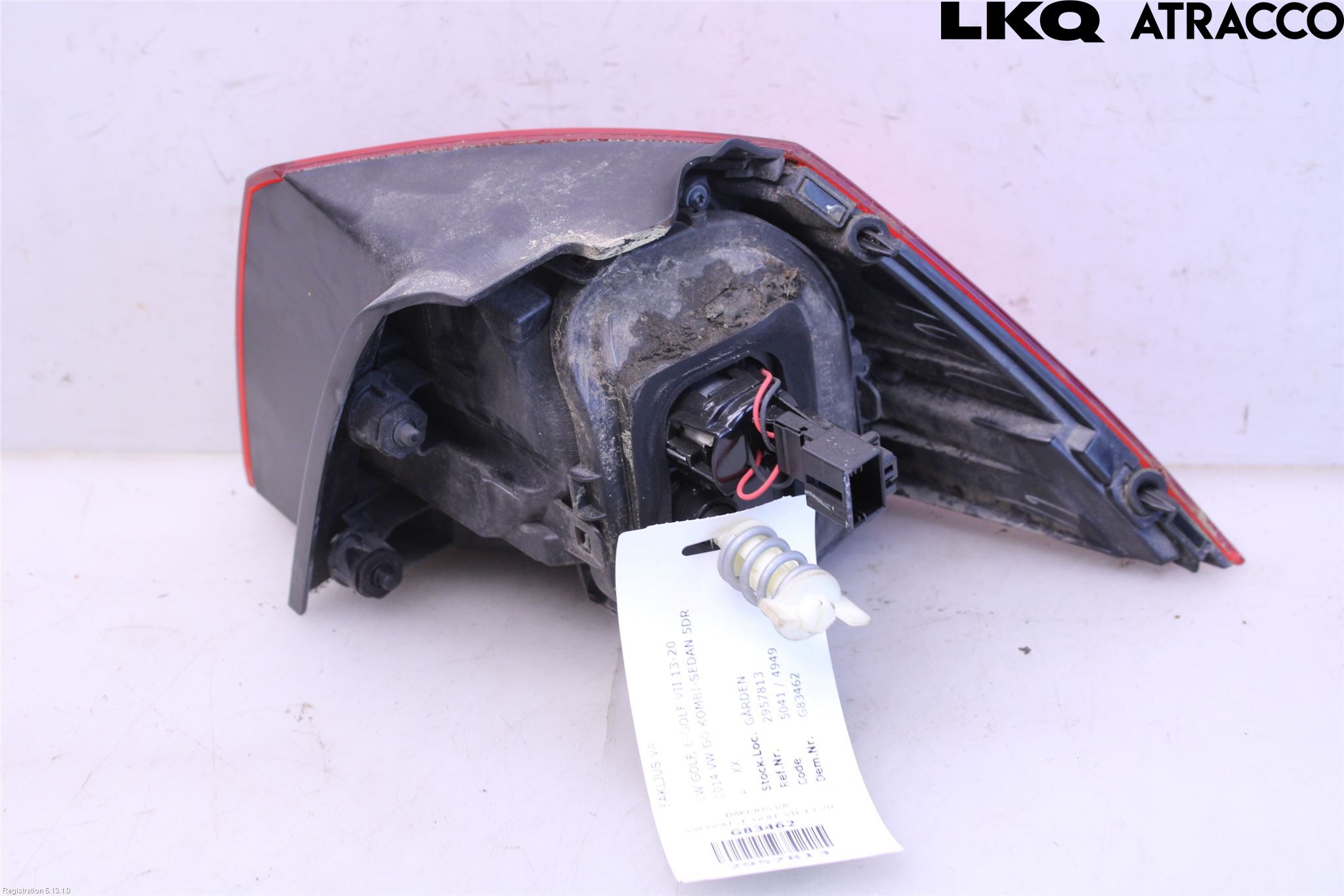 Volkswagen VW GOLF / E-GOLF VII 13-20 Baklykt Venstre