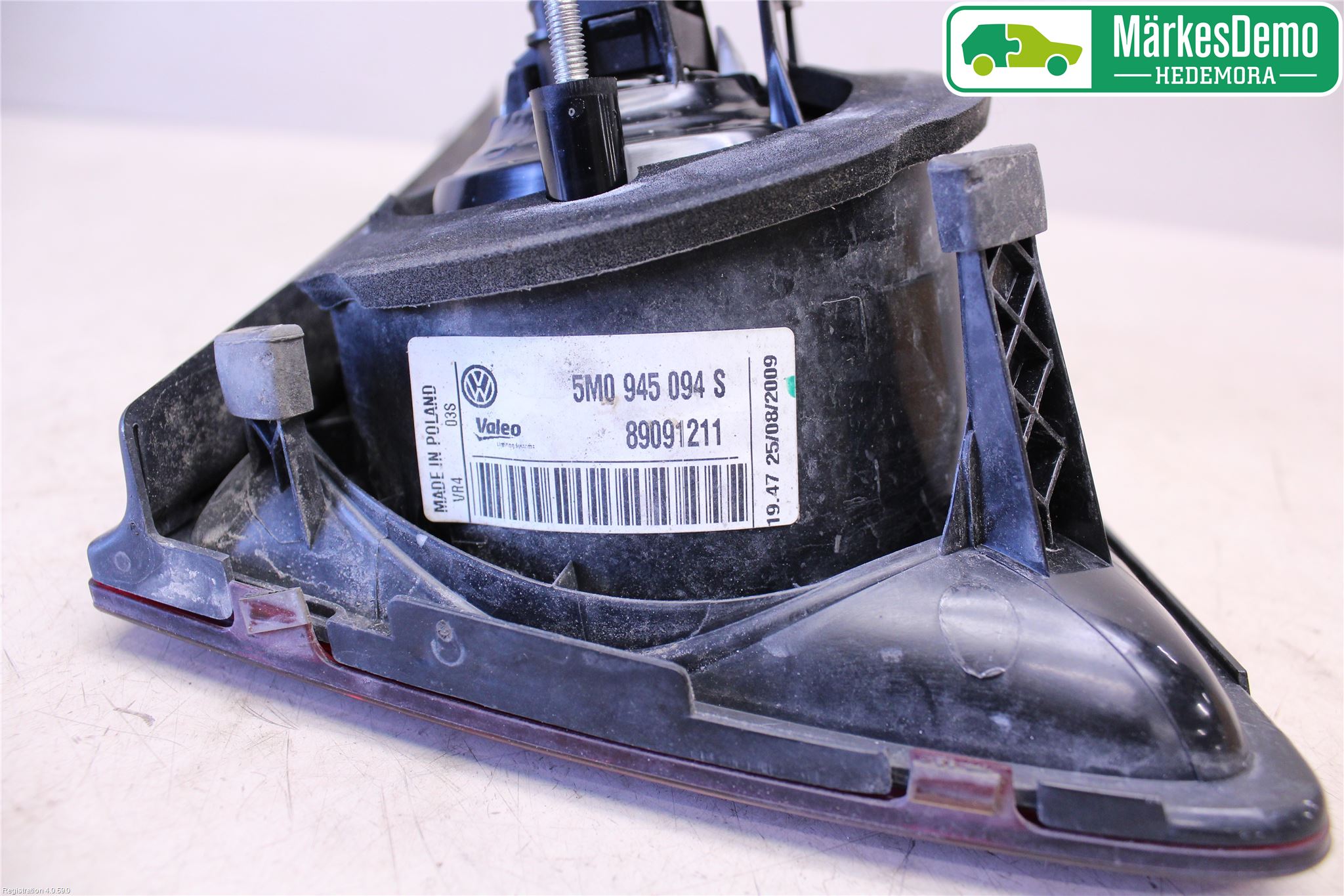 Volkswagen VW GOLF PLUS/CROSS GOLF 04-14 Baklykt Høyre  På Luke(Indre)