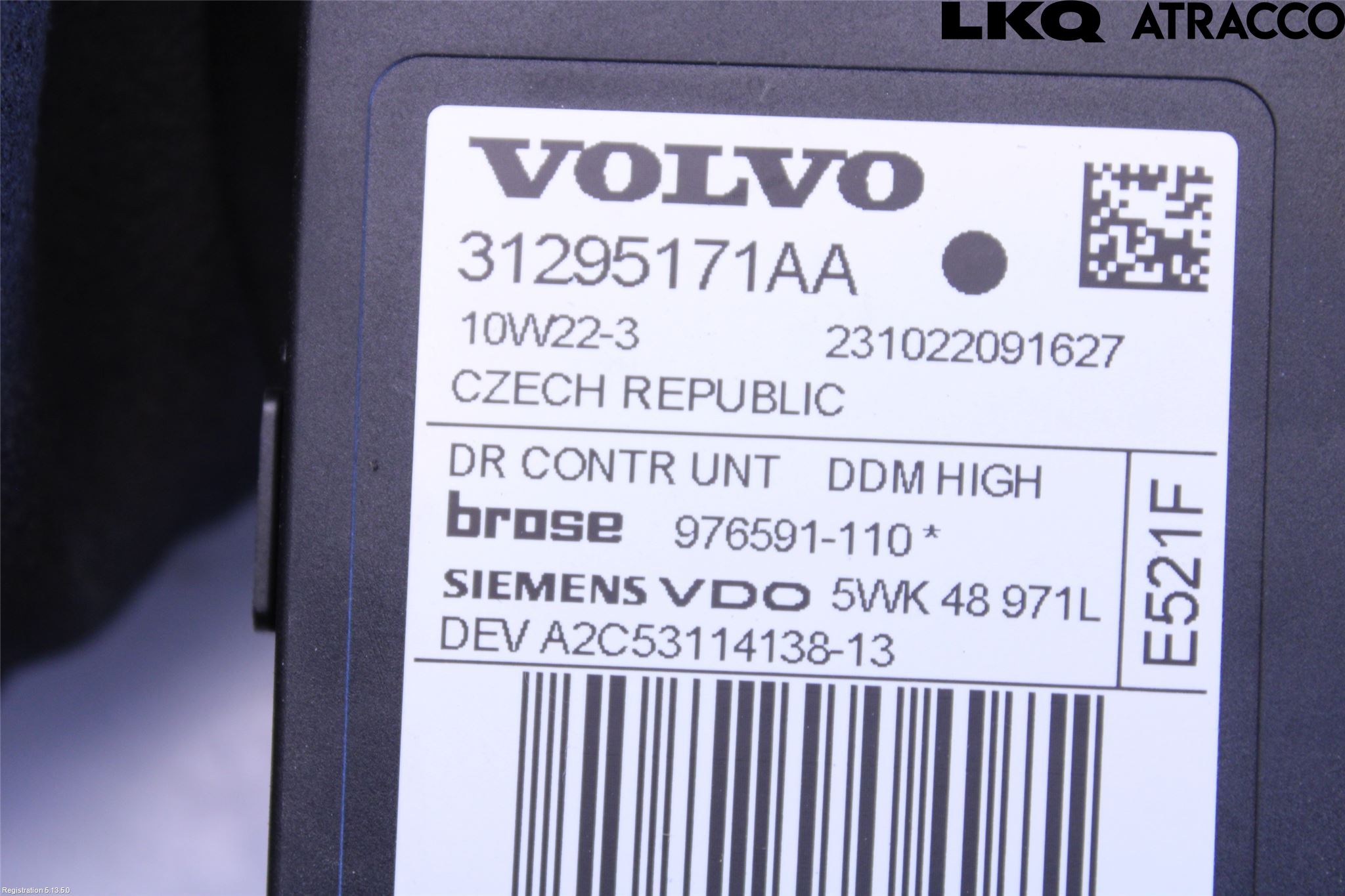 Volvo C30 10-13 Vindusheismotor