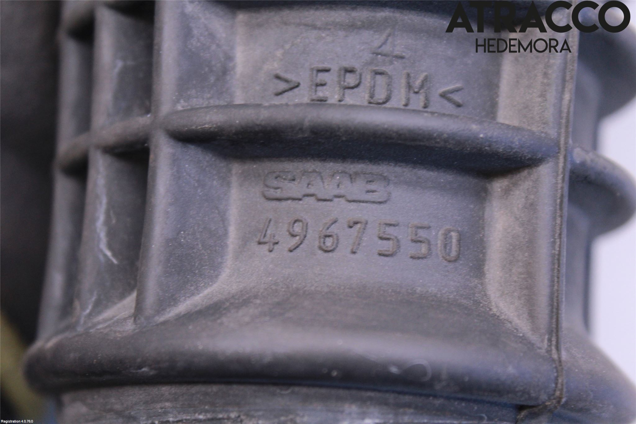 Saab 9-5 -05 Inns Gummibelg - Slange