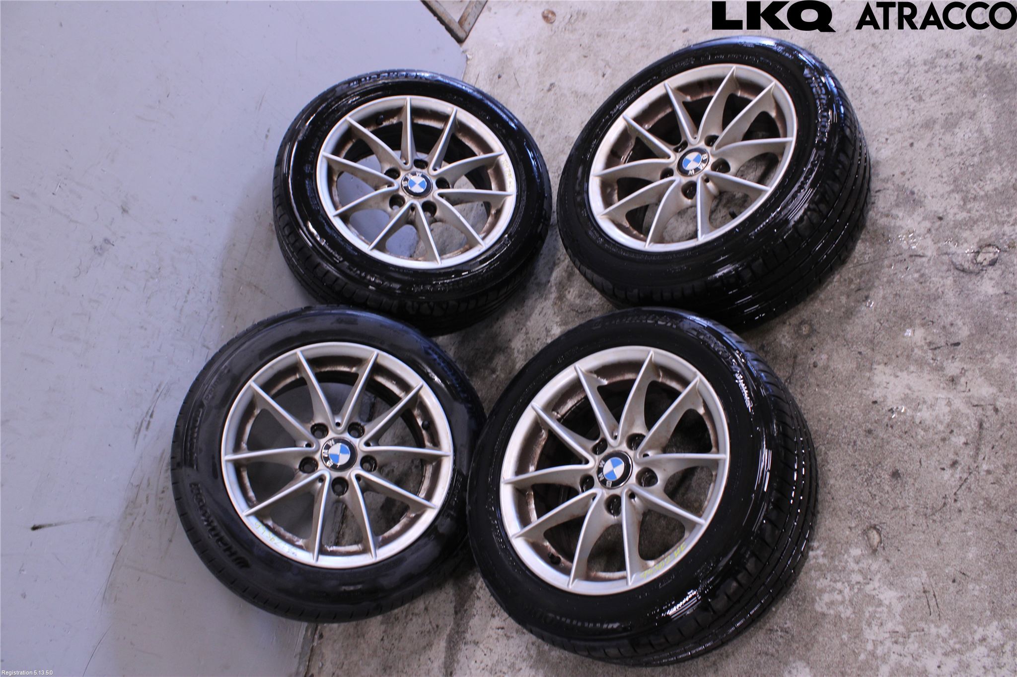 BMW 3 E90/91 SED/TOU 05-12 Dekk Sommer På Alu Felg 4Stk