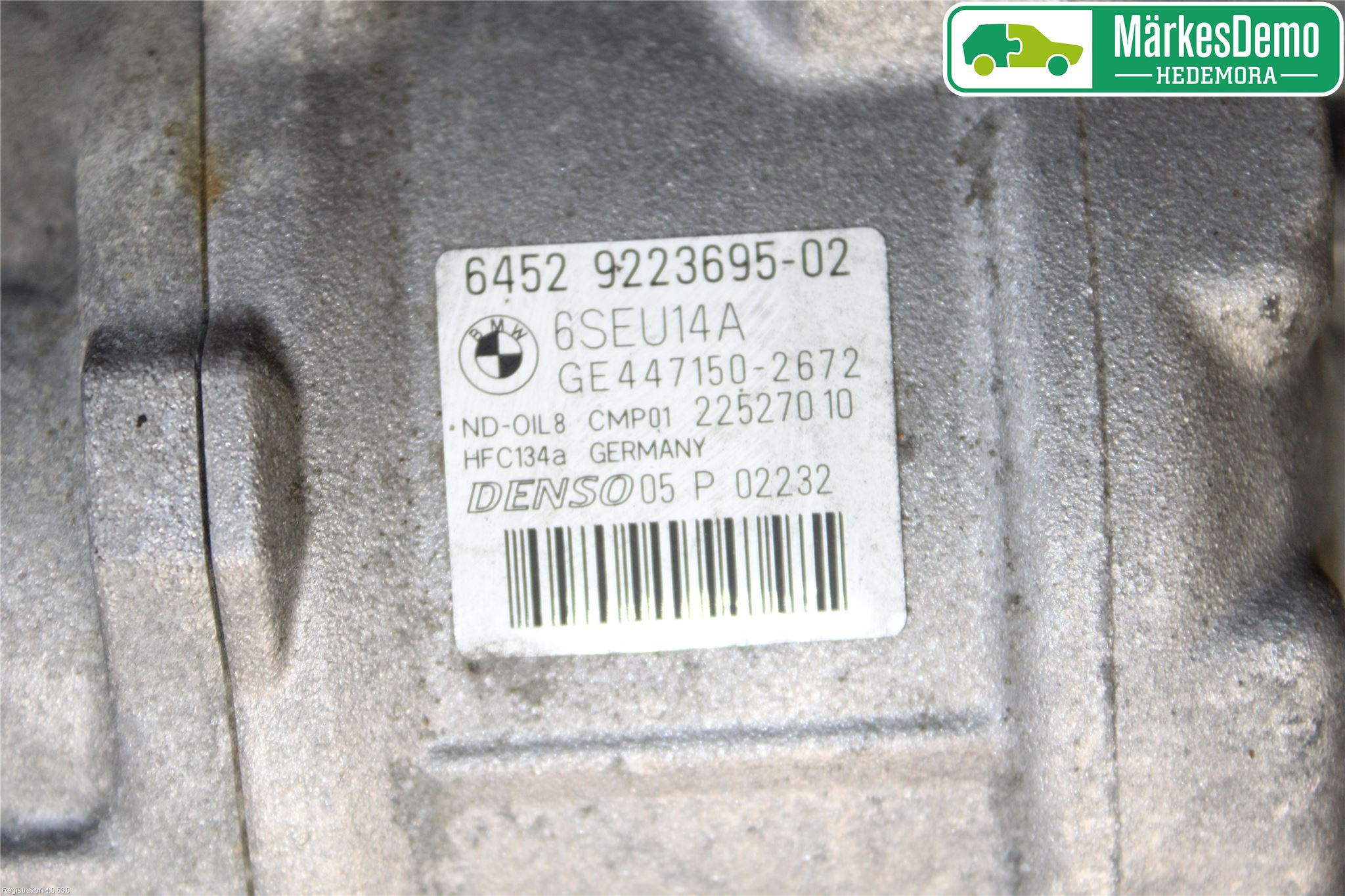 BMW 3 F30/F31/F80 12-19 Varme Ac Kompressor