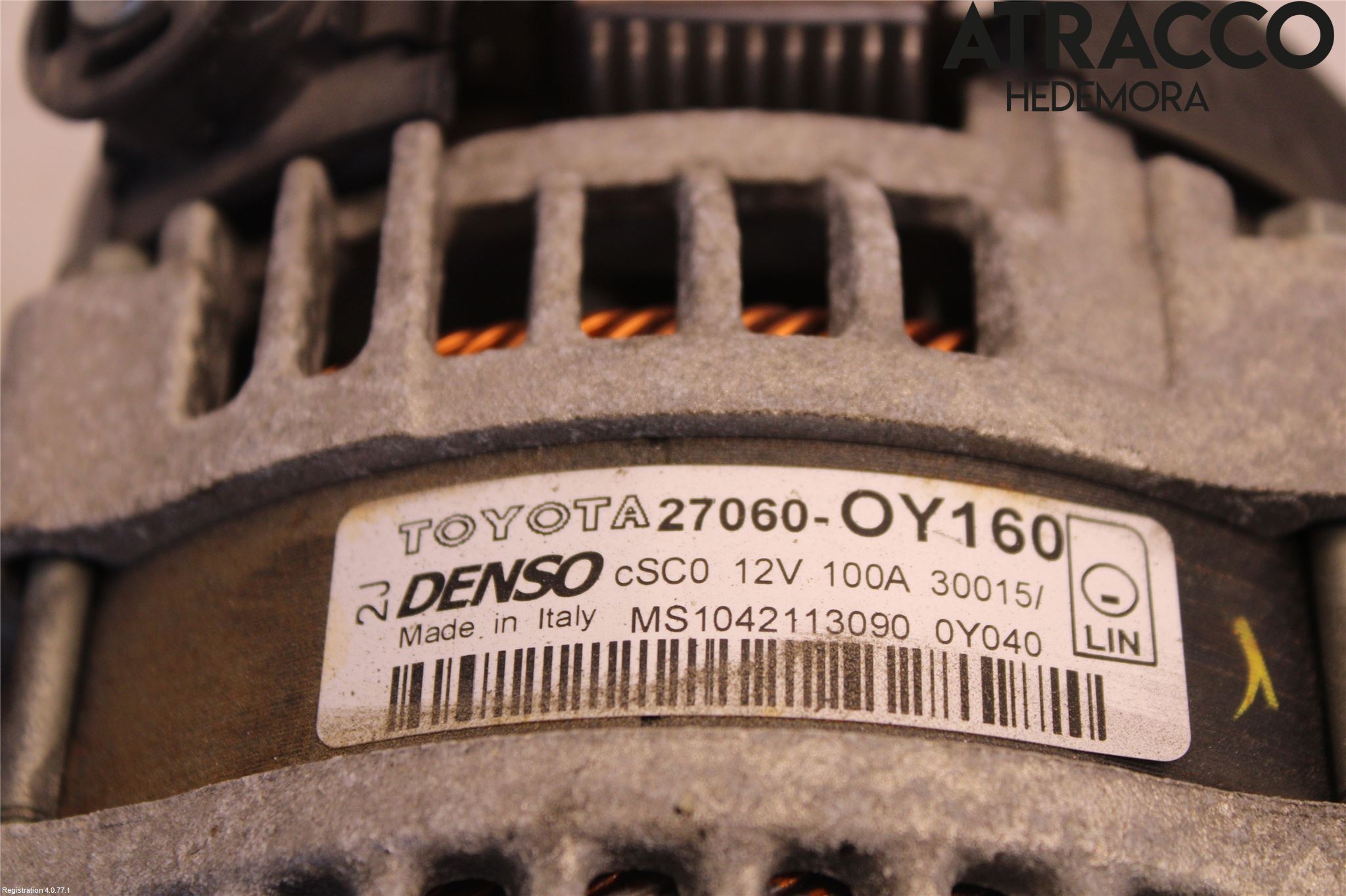 Toyota YARIS XP130 15-20 Dynamo