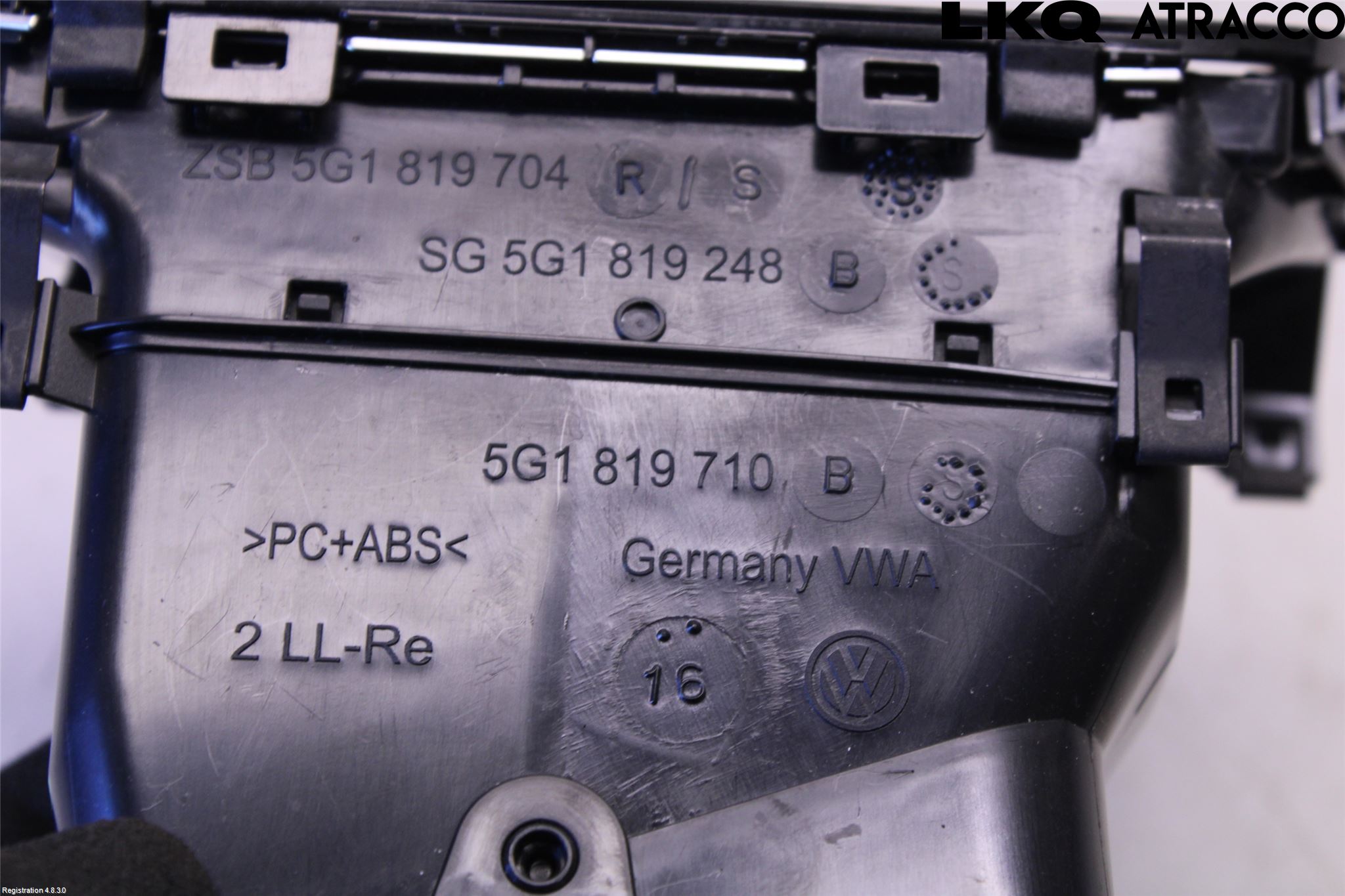 Volkswagen VW GOLF / E-GOLF VII 13-20 Dashbord Kanal - Dyse