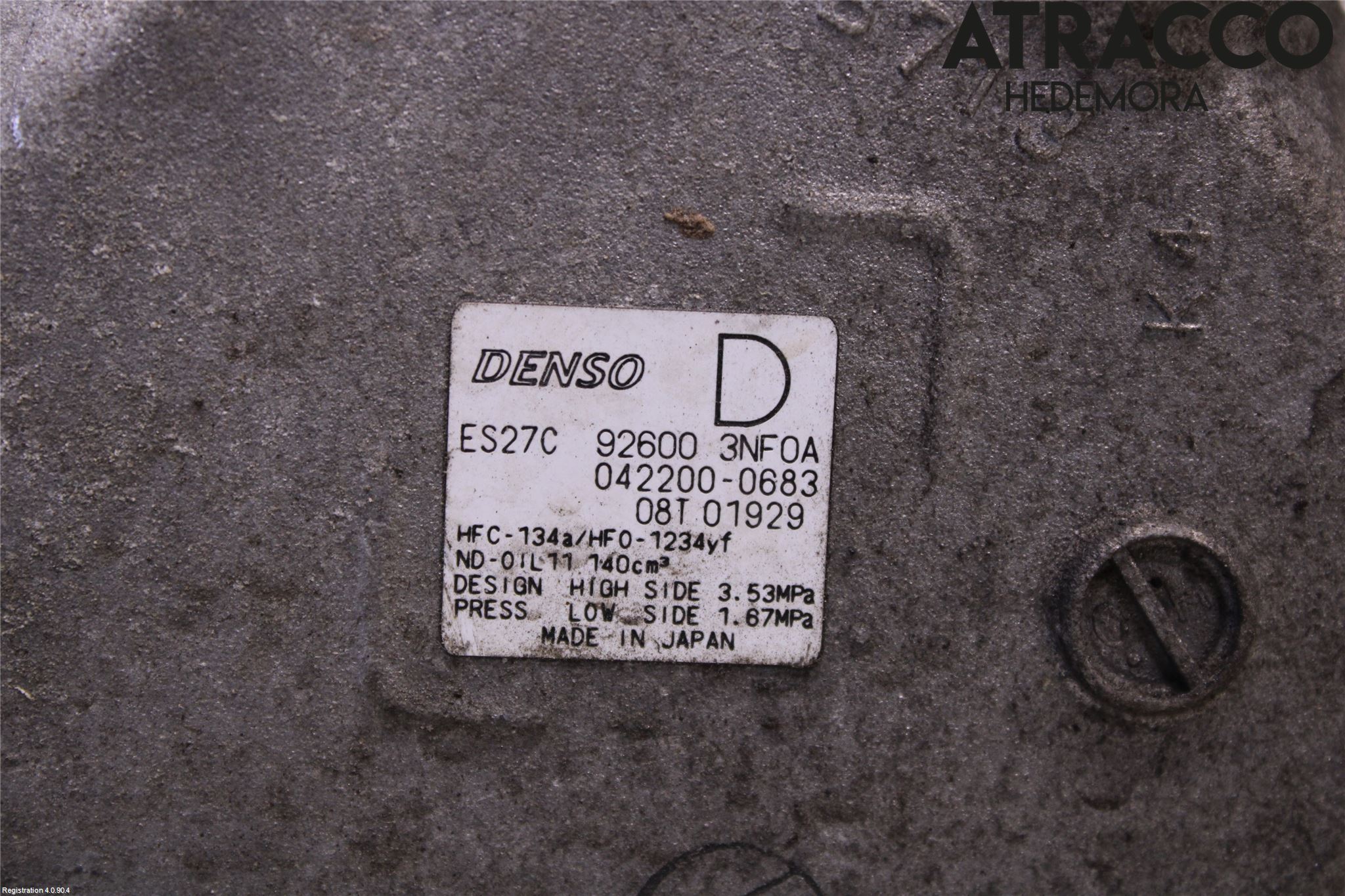 Nissan LEAF 11-17 Varme Ac Kompressor
