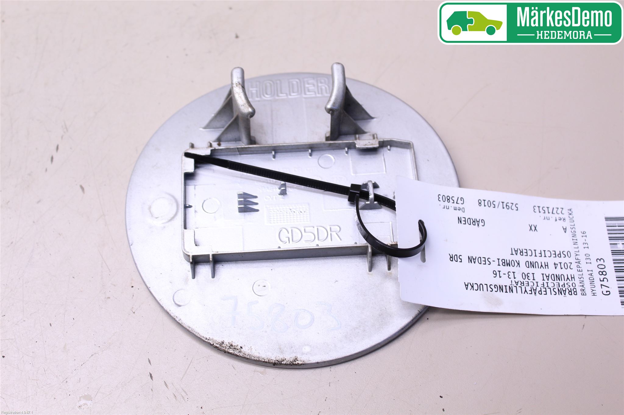 Hyundai i30 GD 13-17 Drivstoff Tankluke
