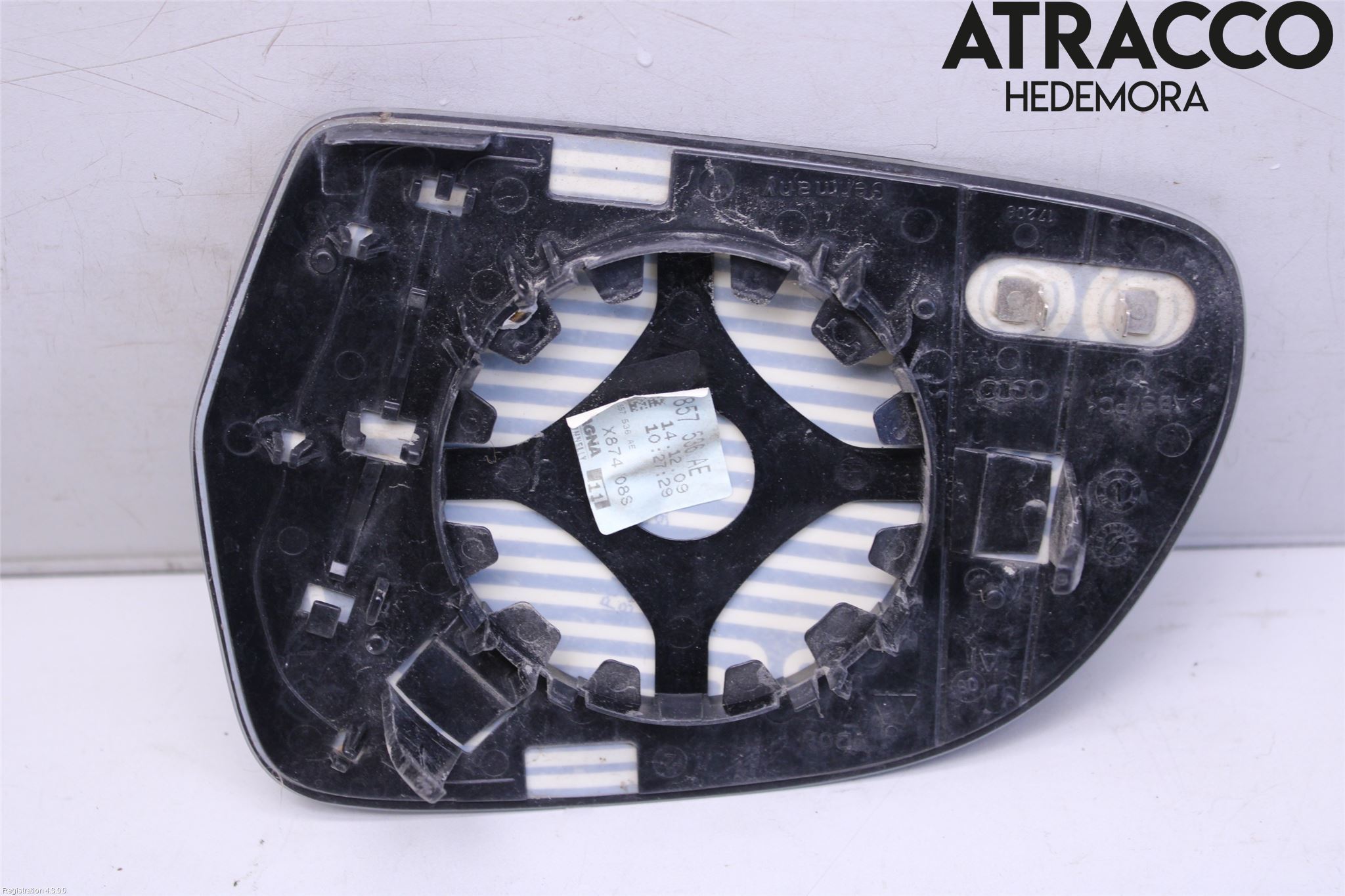 Audi A4/S4 08-11 Speil Glass H