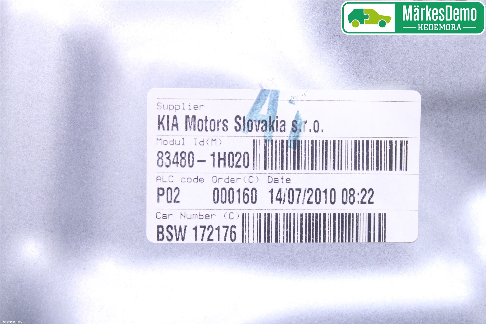 Kia CEED 06-12 Vindusheis El Komp