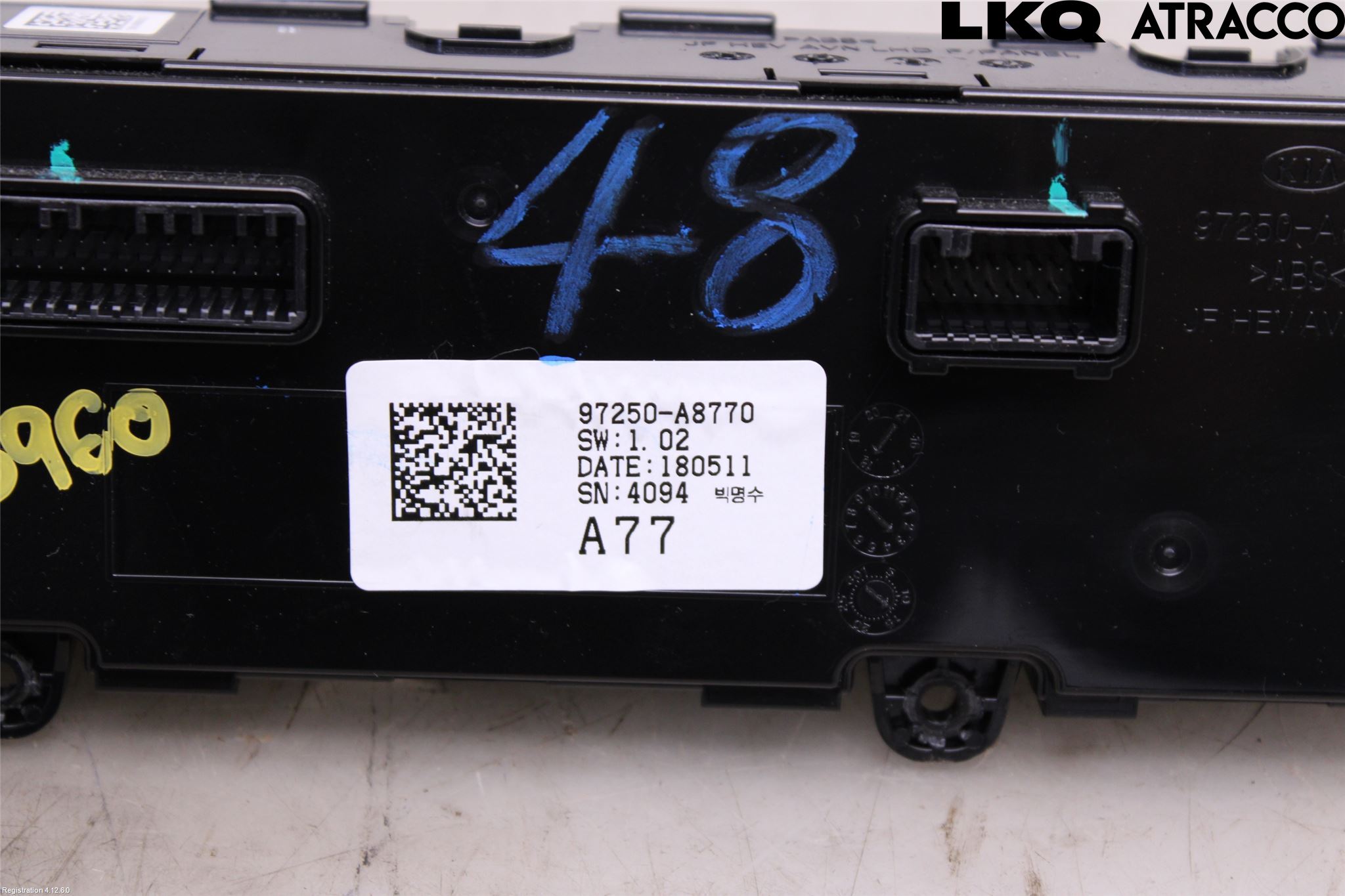 Kia OPTIMA 16-20 Varme Ac Betjening-Display
