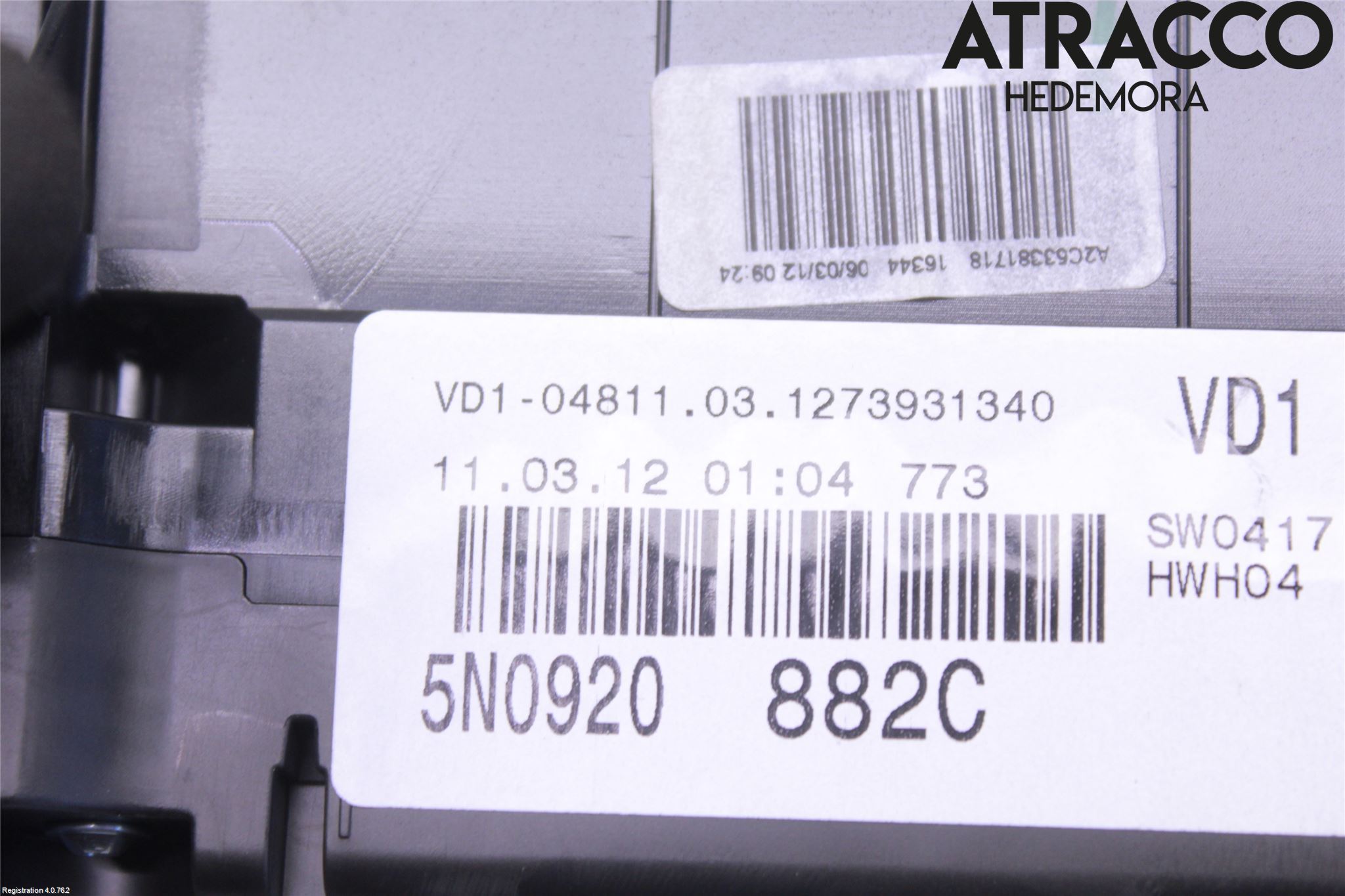 Volkswagen VW TIGUAN 07-16 Instr Kombinert