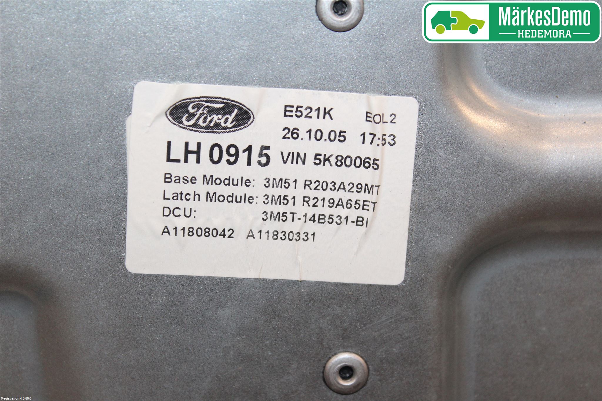 Ford FOCUS C-MAX I 03-06 Vindusheis El Komp