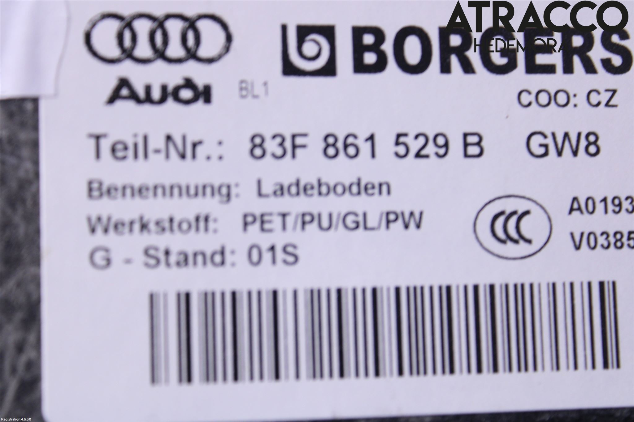 Audi Q3 F3 19- Bakluke Bun (Utgår 5023)