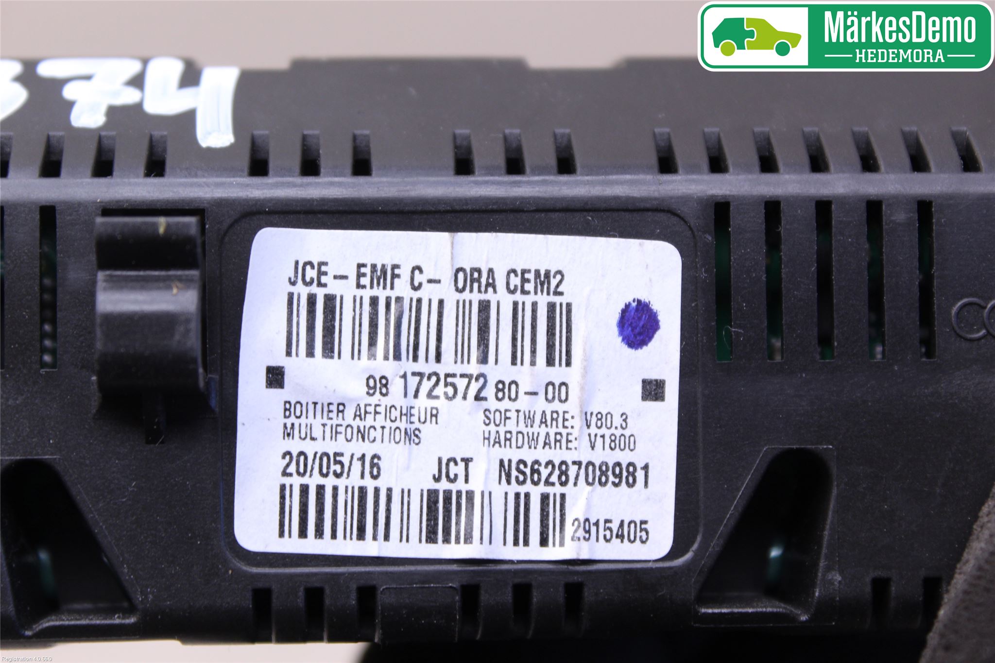 Peugeot PARTNER 16-18 Kjørecomputer