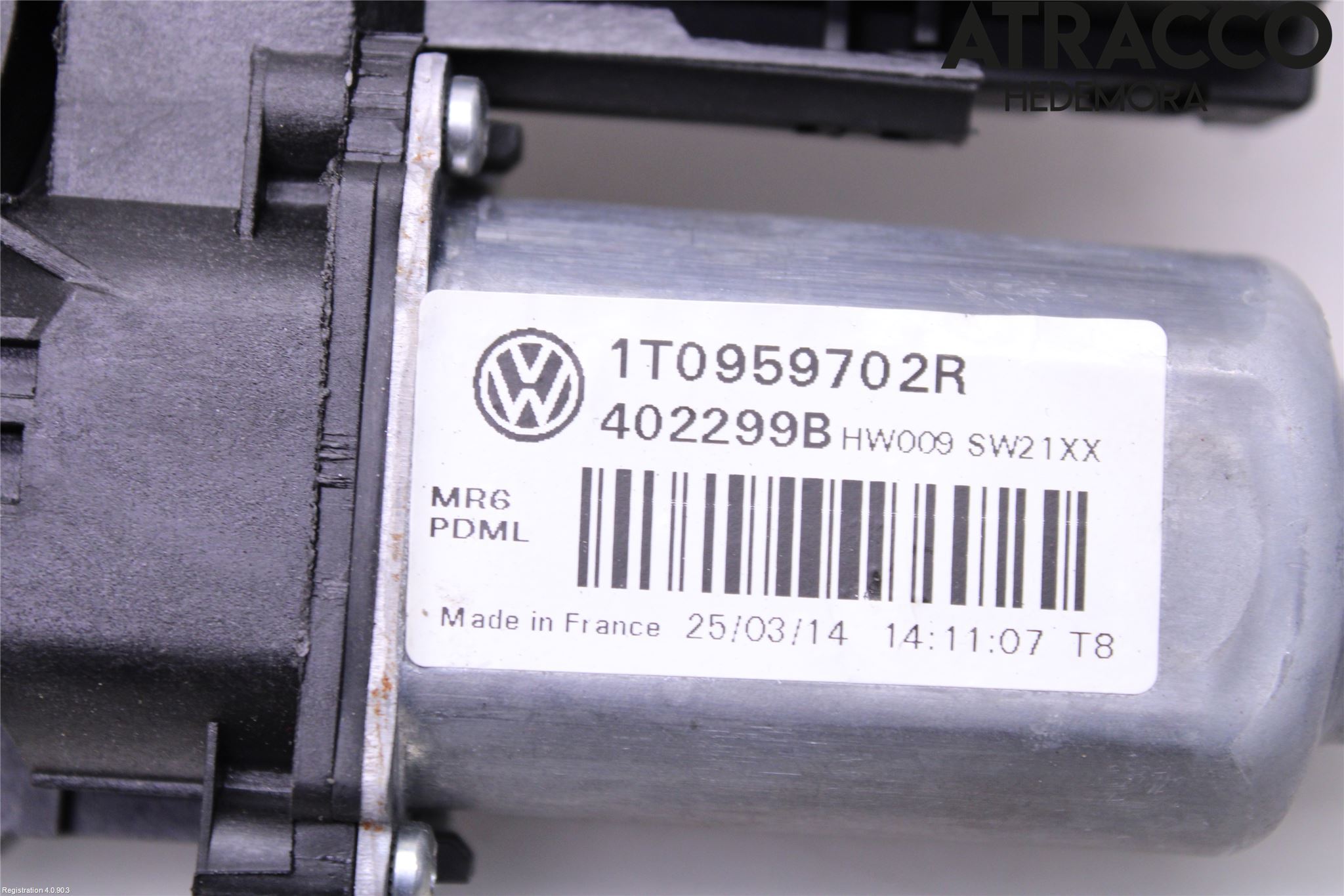Volkswagen VW CADDY 11-15 Vindusheismotor