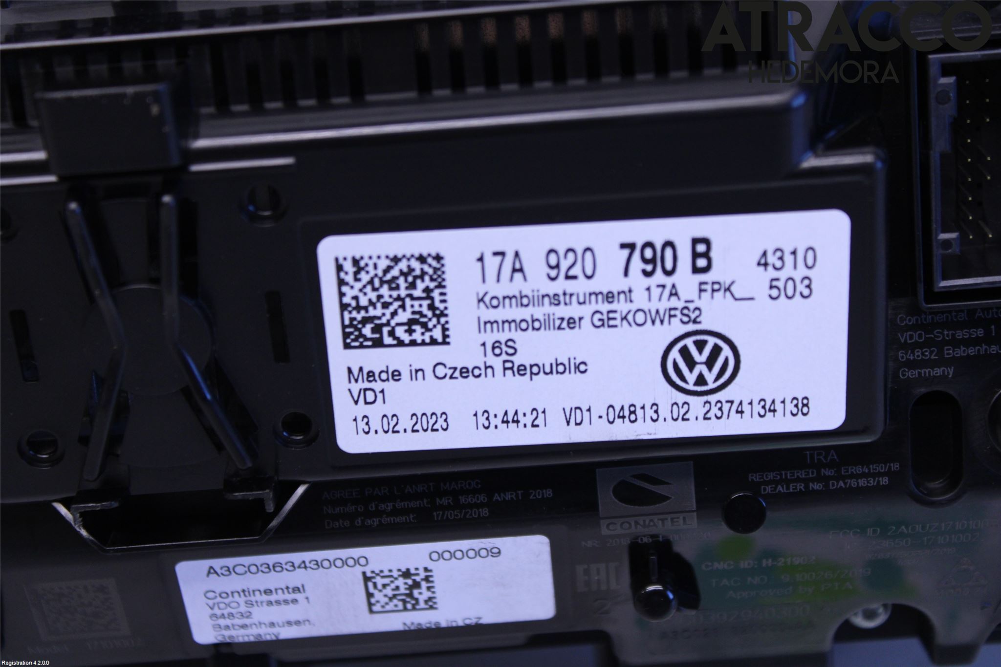 Volkswagen VW T-ROC 18- Instr Kombinert