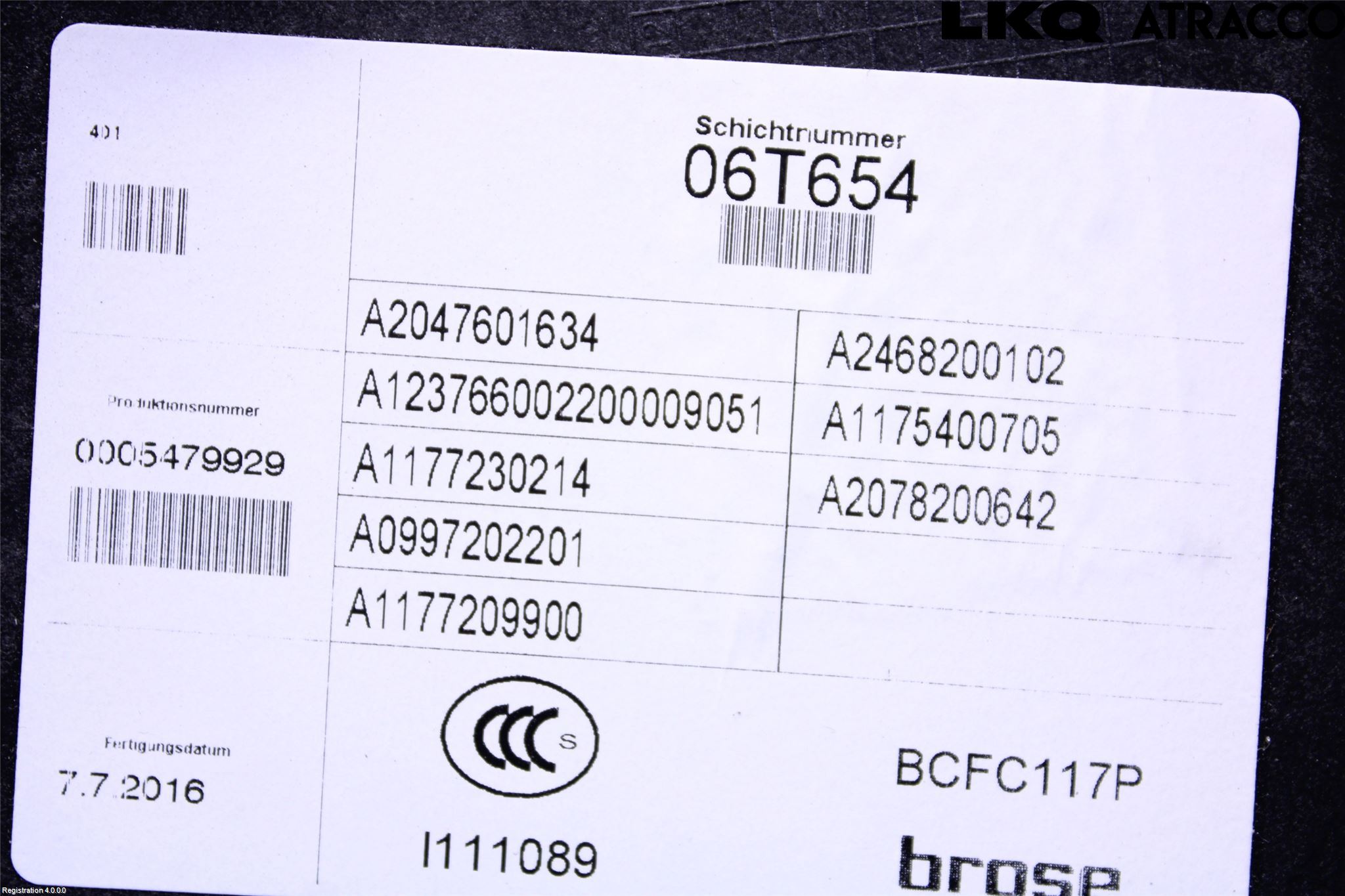 Mercedes-Benz MB CLA-KLASS (C117/X117) 13-19 Vindusheis El Komp