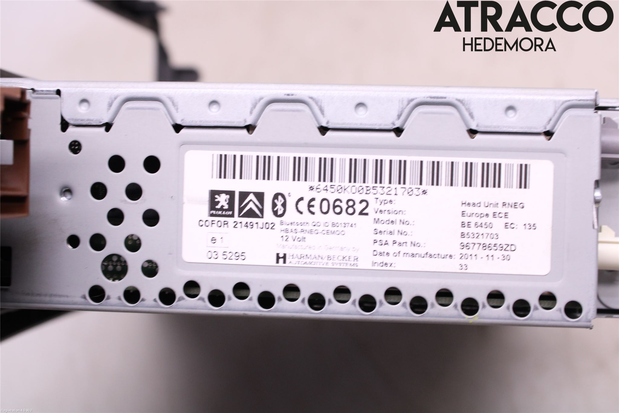 Citroen C5 08-17 Stereo Radio Med Cd
