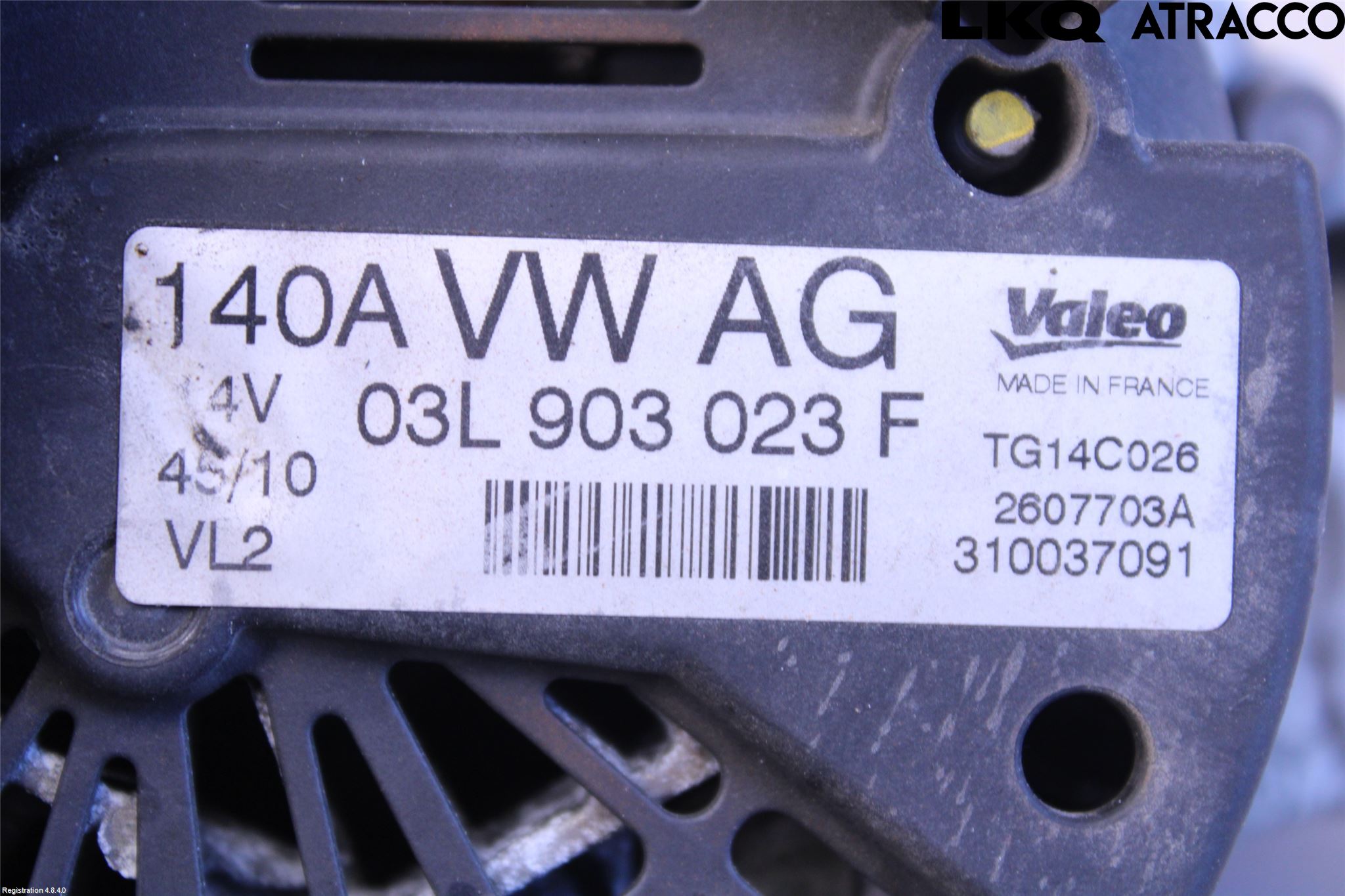 Volkswagen VW GOLF VI 09-13 Dynamo