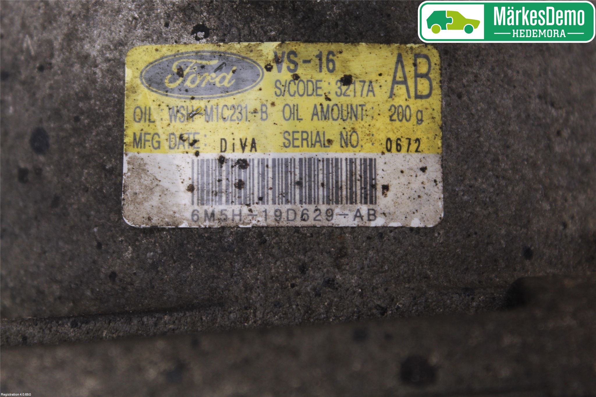 Ford FOCUS 08-11 Varme Ac Kompressor