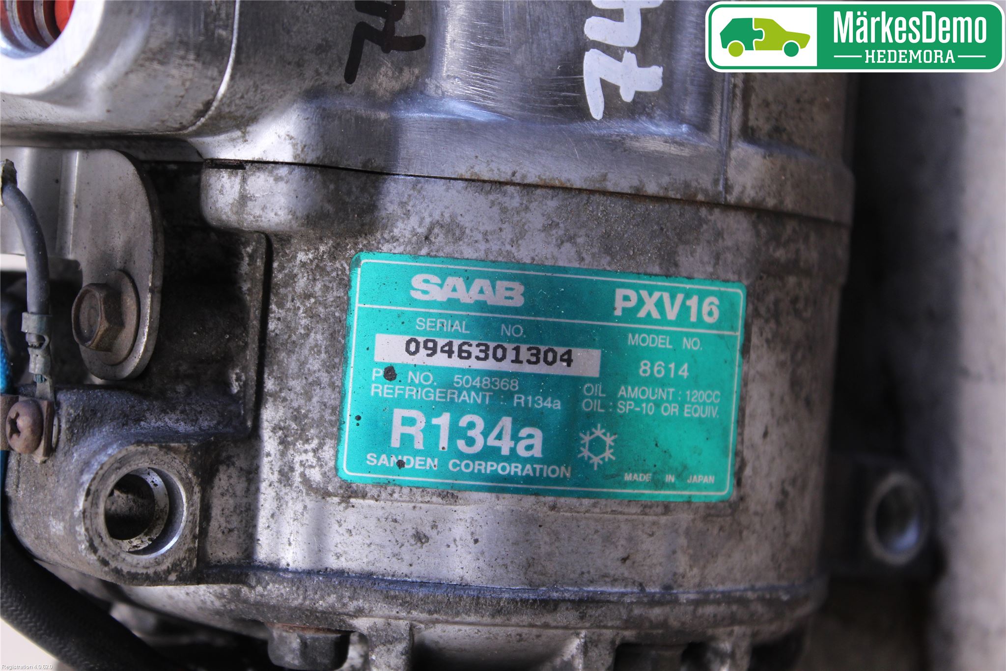 Saab 9-5 -05 Varme Ac Kompressor