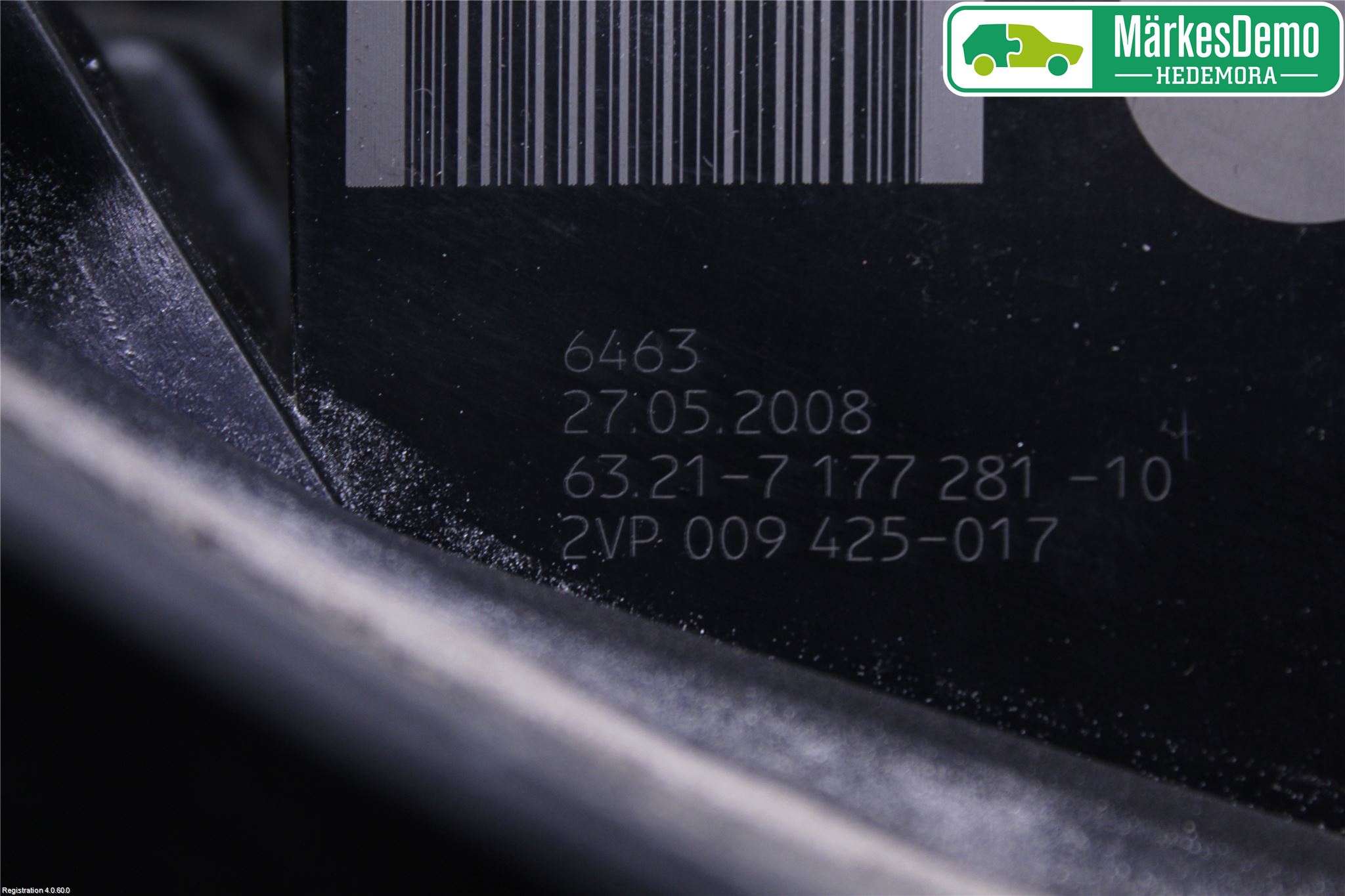 BMW 5 E60/61 Sed/Tou 02-10 Baklykt Venstre