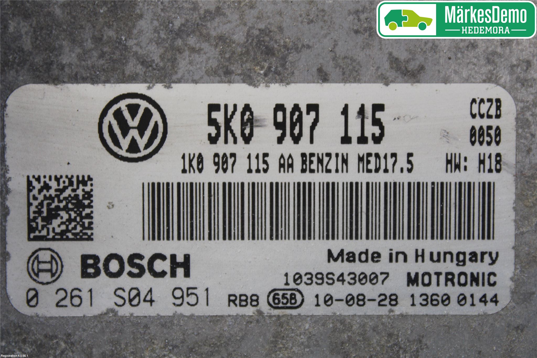 Volkswagen VW GOLF VI 09-13 Styreenhet Innsprøytning