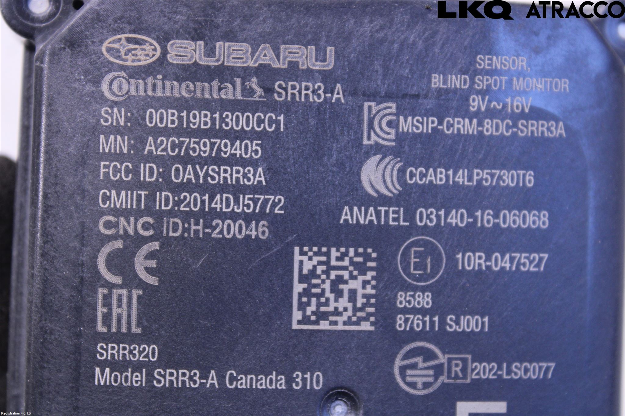 Subaru XV 18-22 Sensor Kollisjonsbeskyttelse